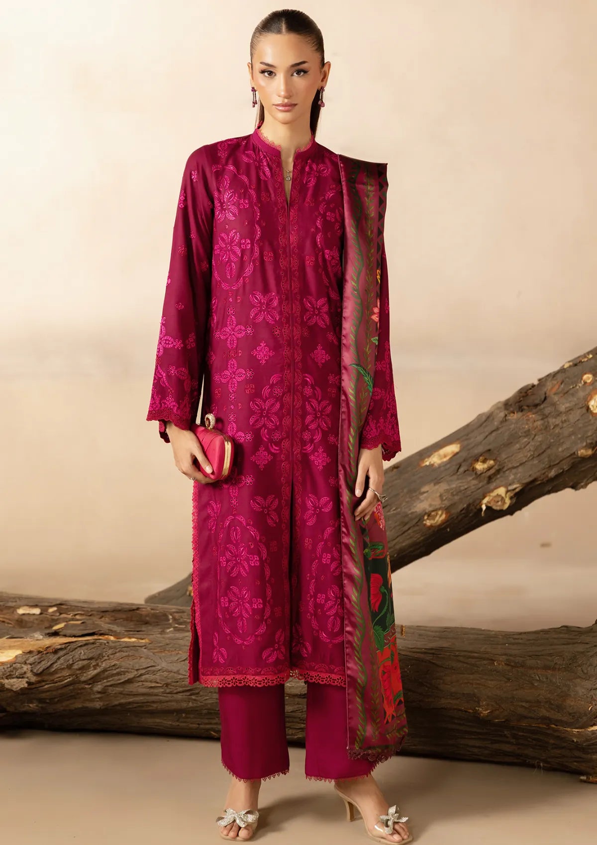 Rajbari Sareen Viscose Chikankari'25 D-10