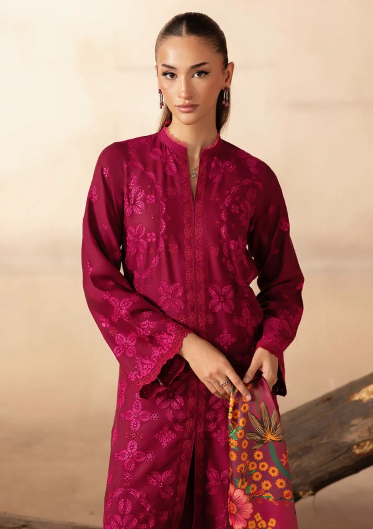 Rajbari Sareen Viscose Chikankari'25 D-10