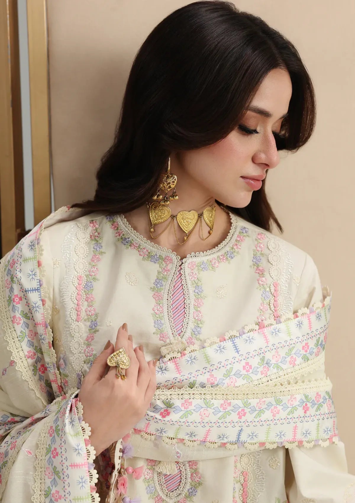 Qalamkar Festive Lawn'26 QFL-01 ELMA