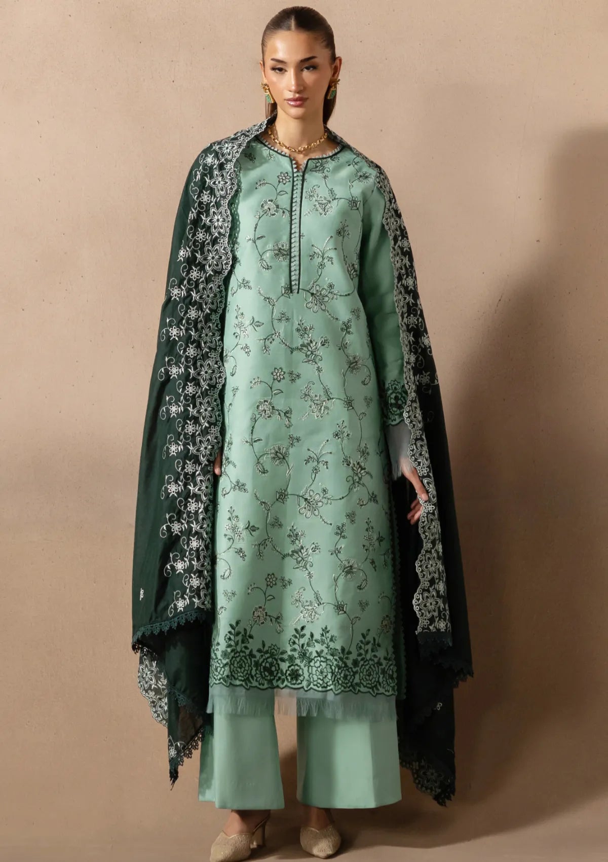 Rajbari Sareen Viscose Chikankari'25 D-11