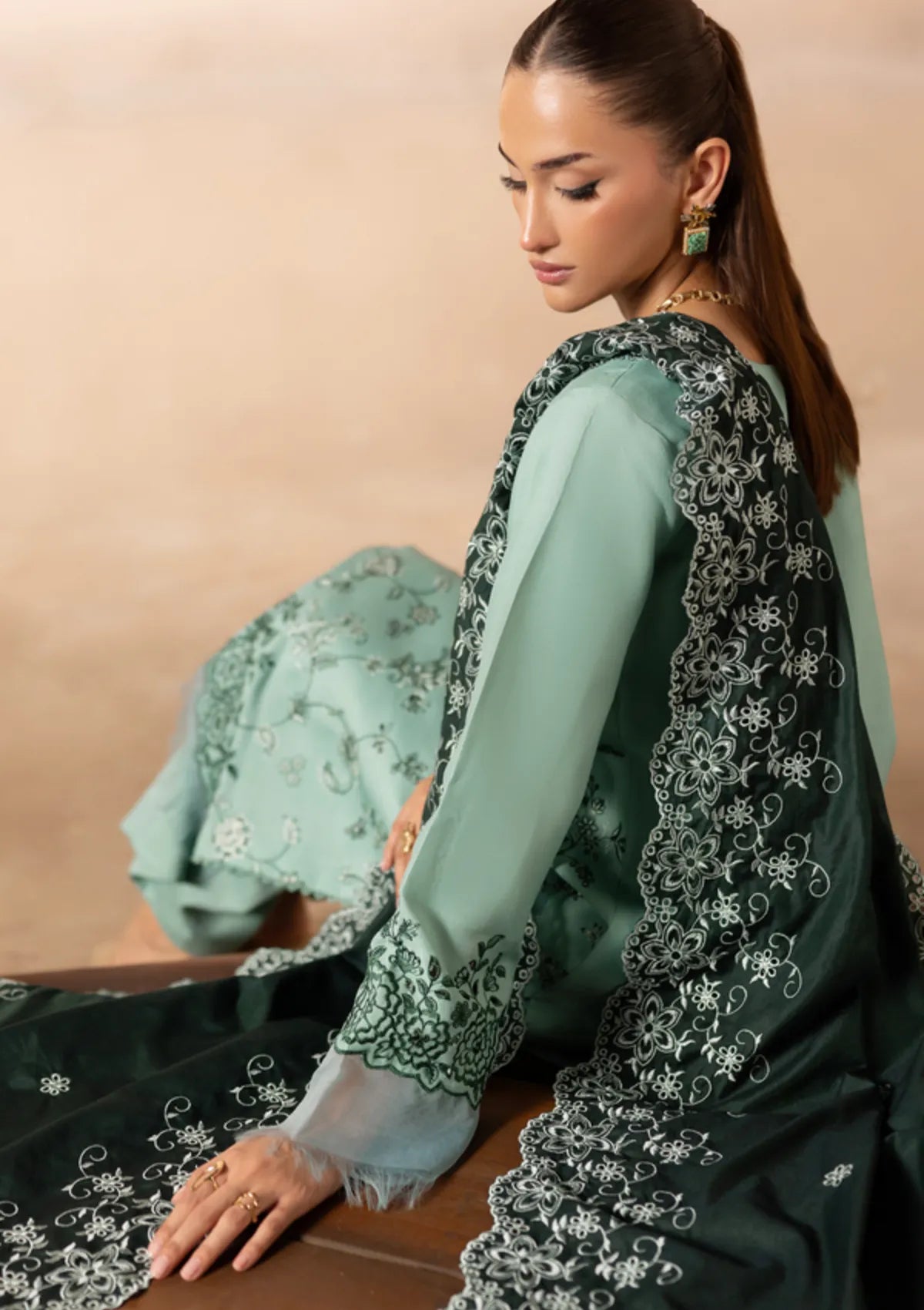 Rajbari Sareen Viscose Chikankari'25 D-11