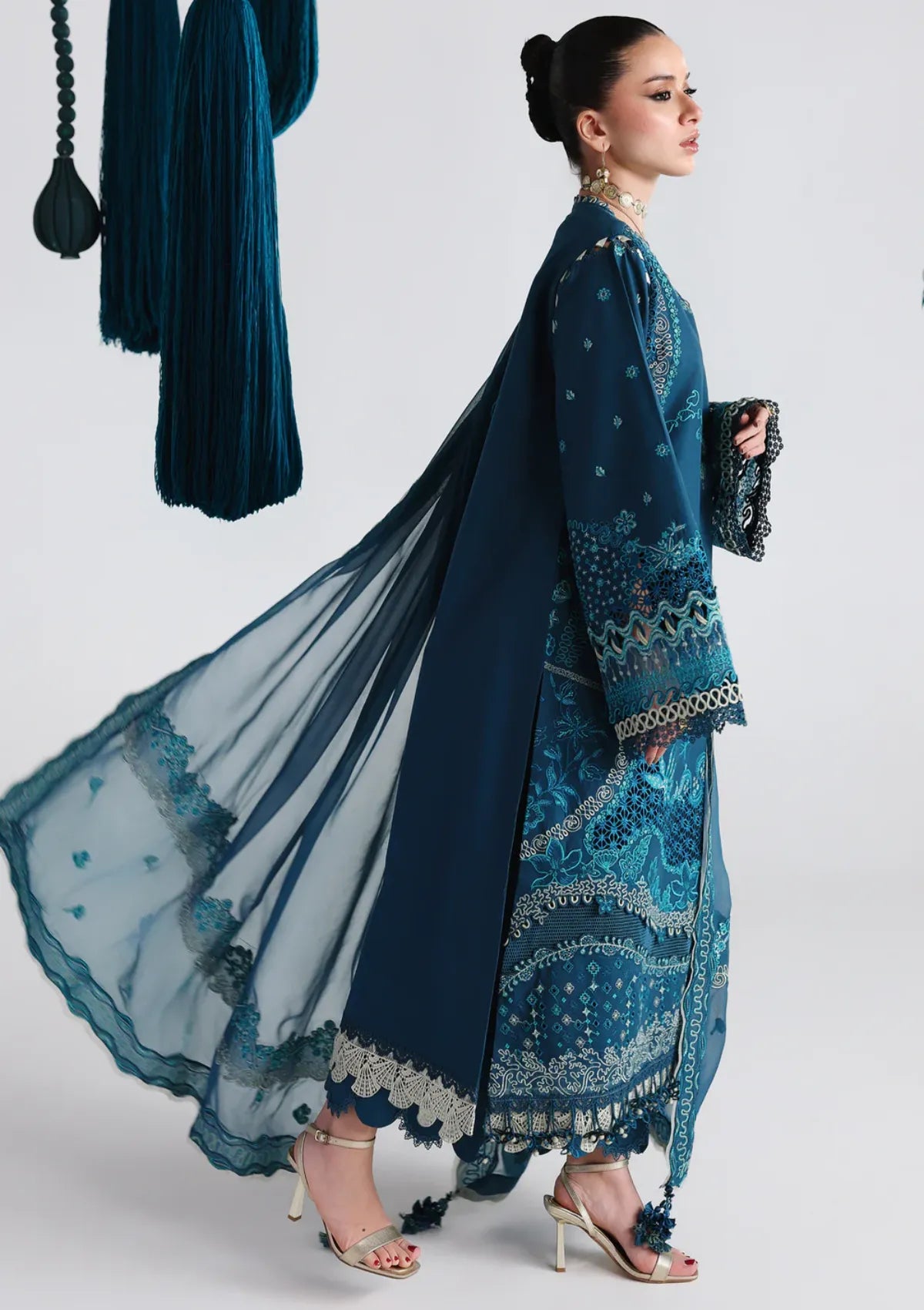 Qalamkar Festive Lawn'26 QFL-07 KAISA