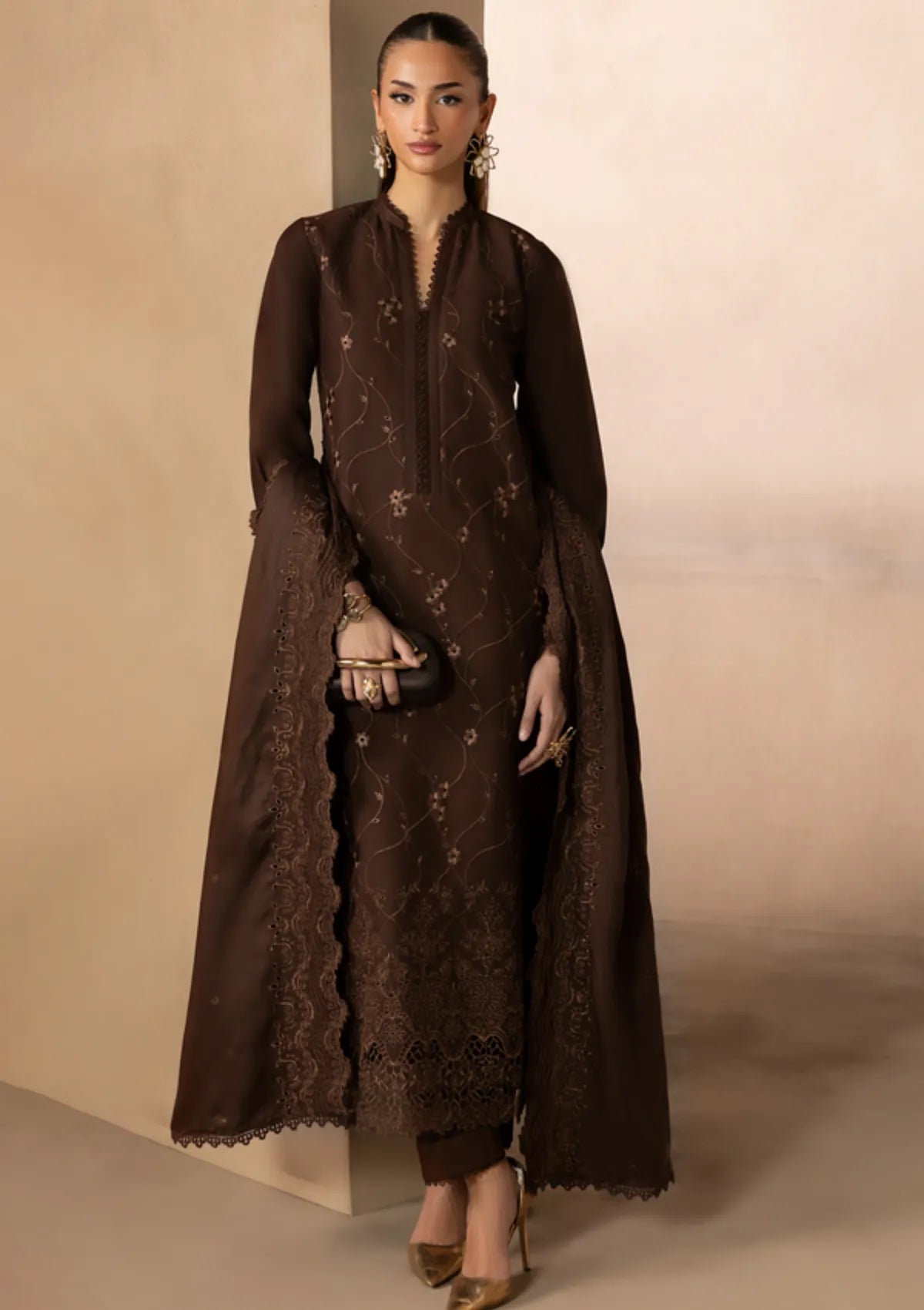 Rajbari Sareen Viscose Chikankari'25 D-02