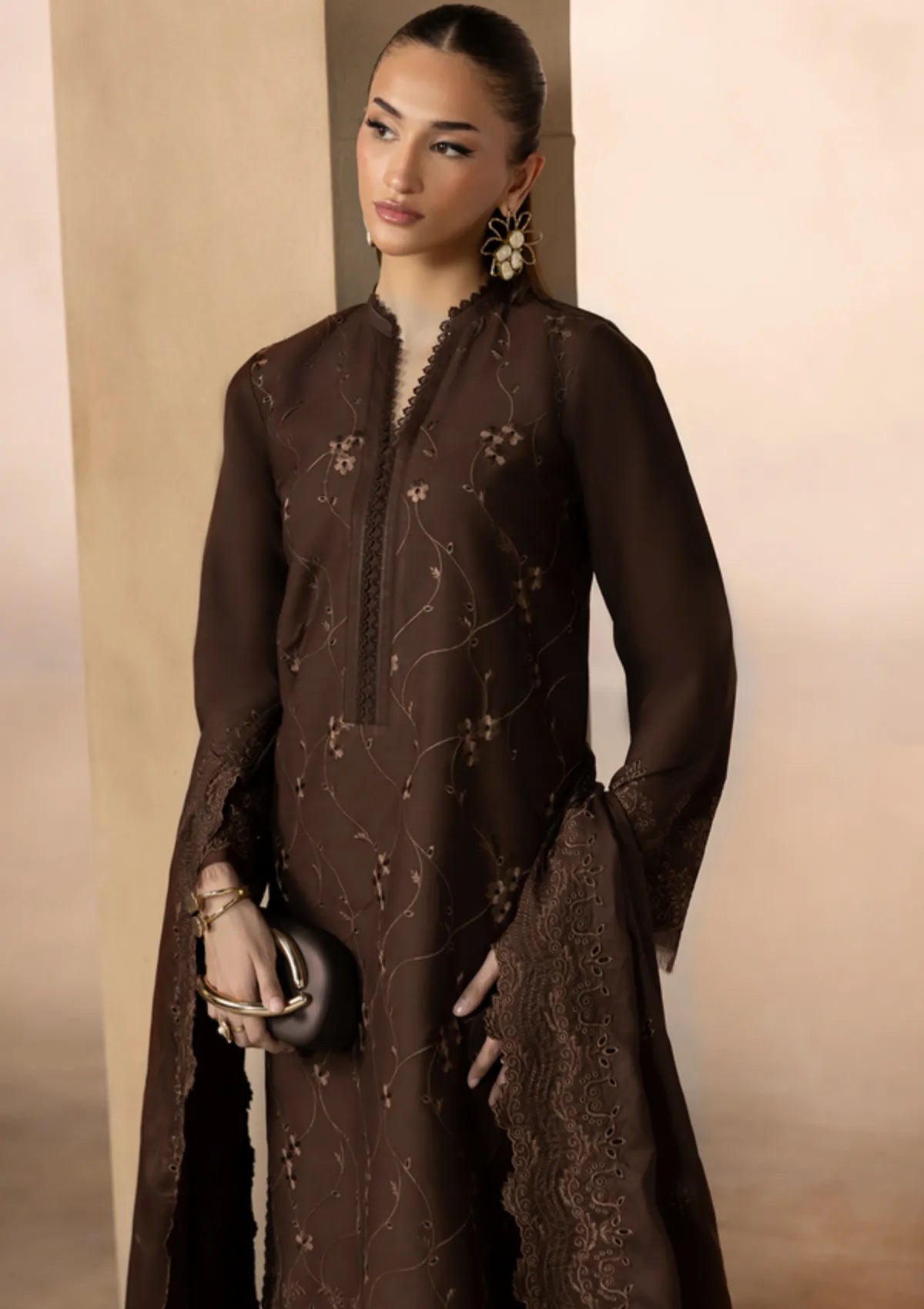 Rajbari Sareen Viscose Chikankari'25 D-02