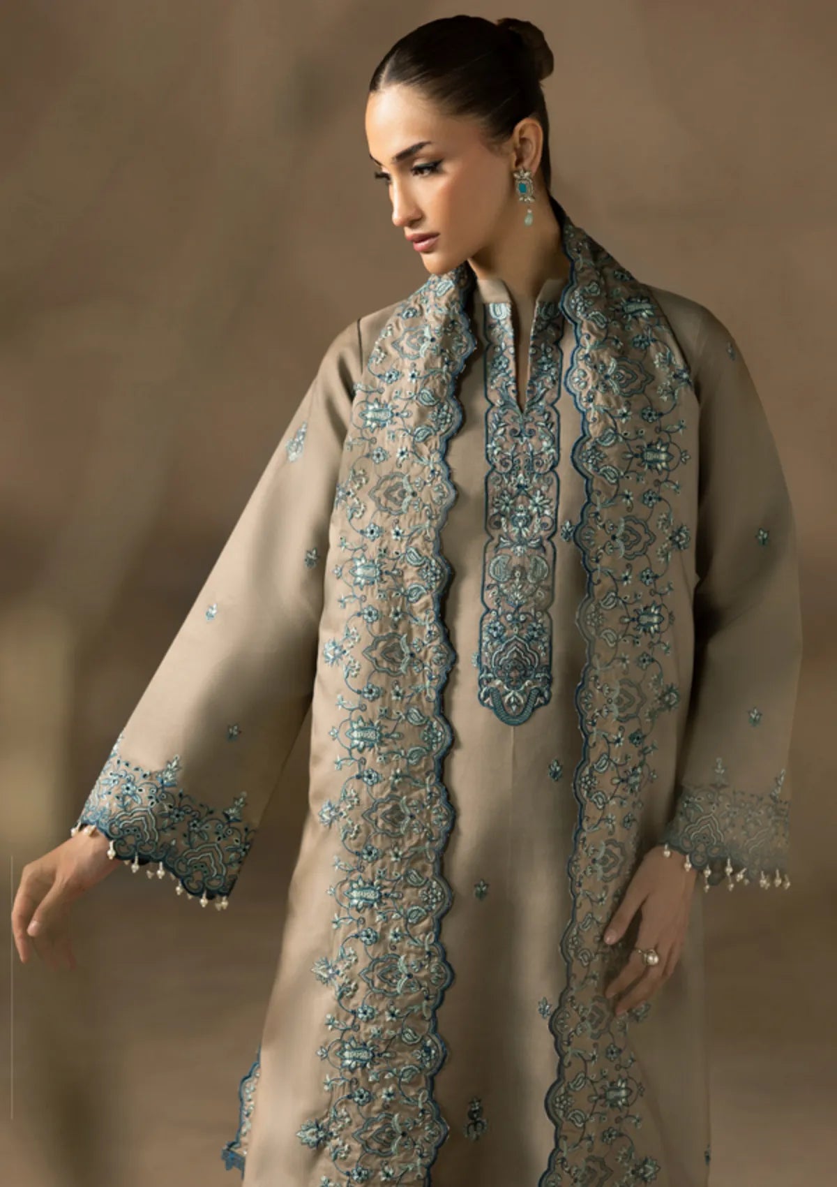 Rajbari Sareen Viscose Chikankari'25 D-03