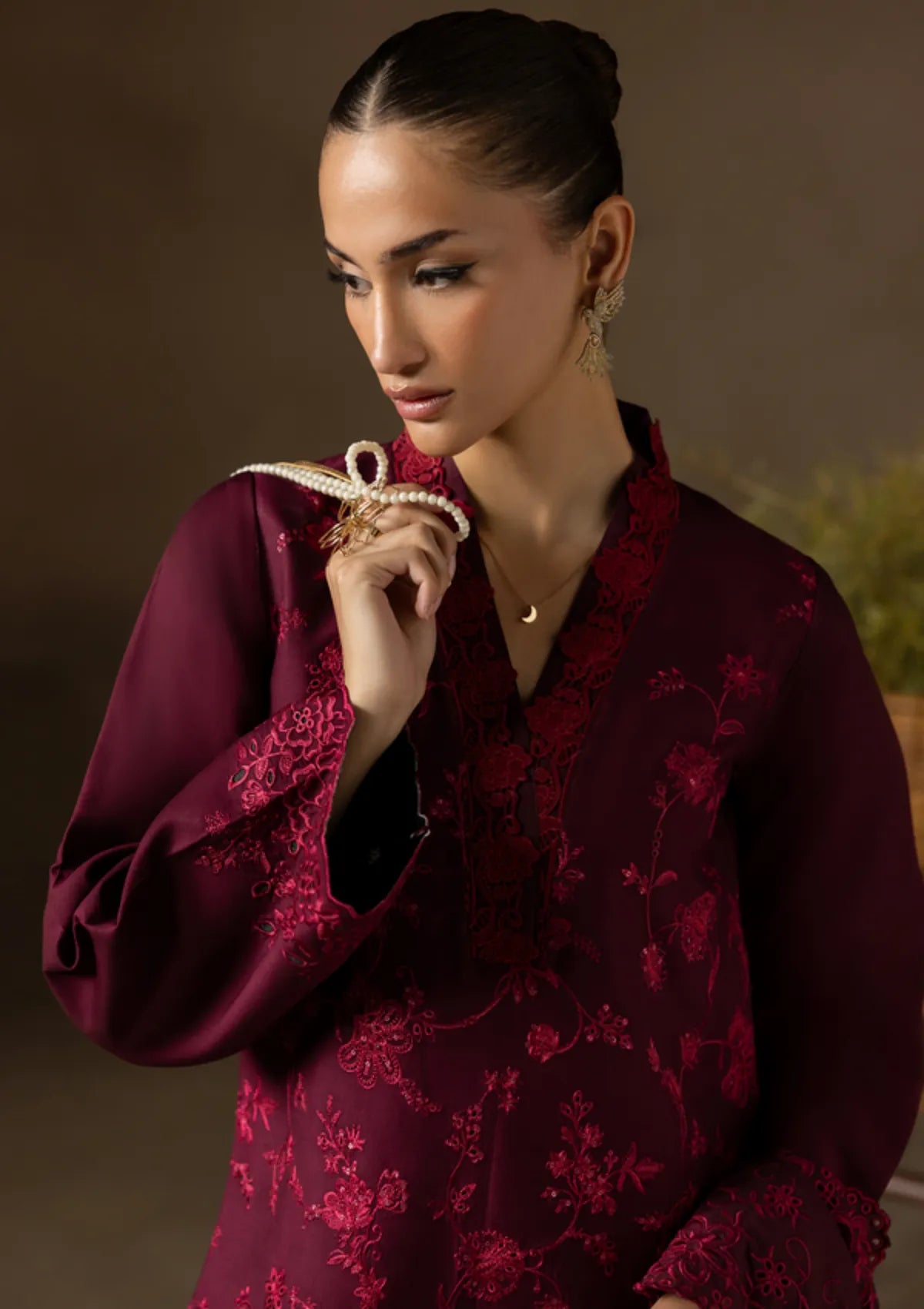 Rajbari Sareen Viscose Chikankari'25 D-04