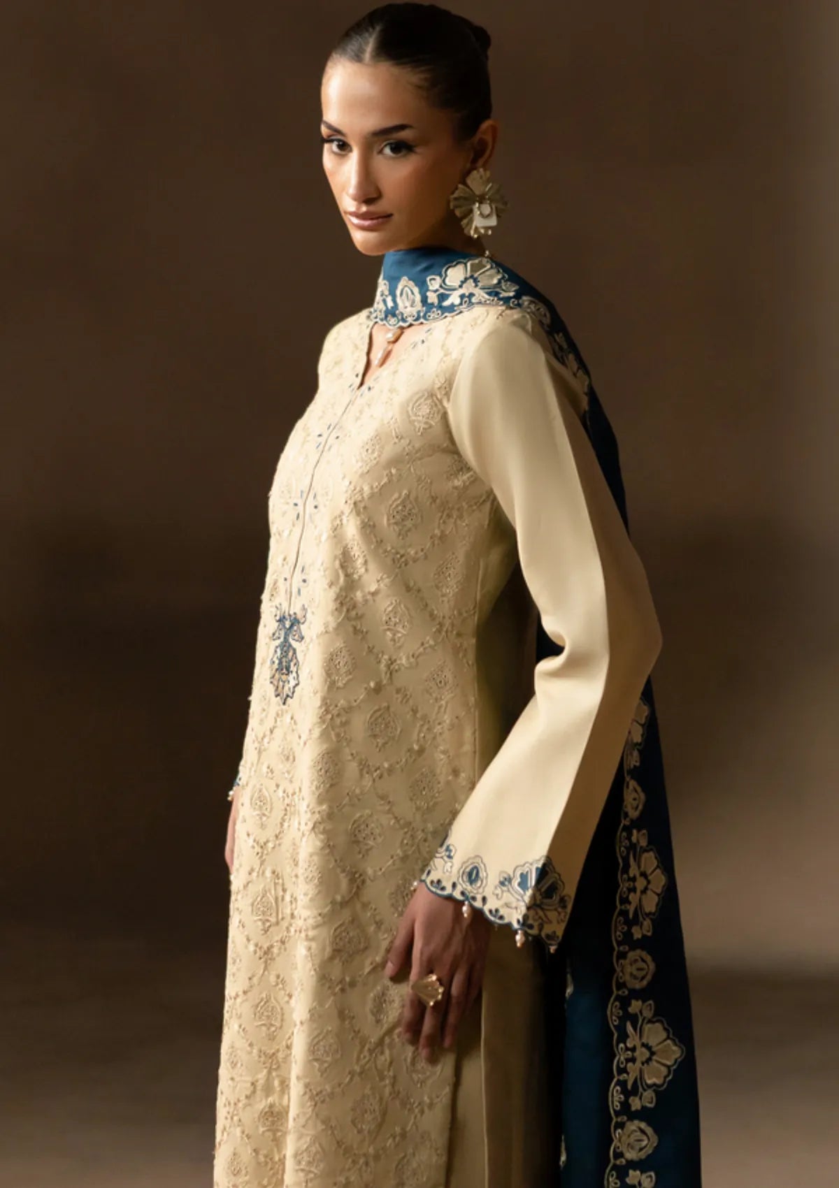 Rajbari Sareen Viscose Chikankari'25 D-06