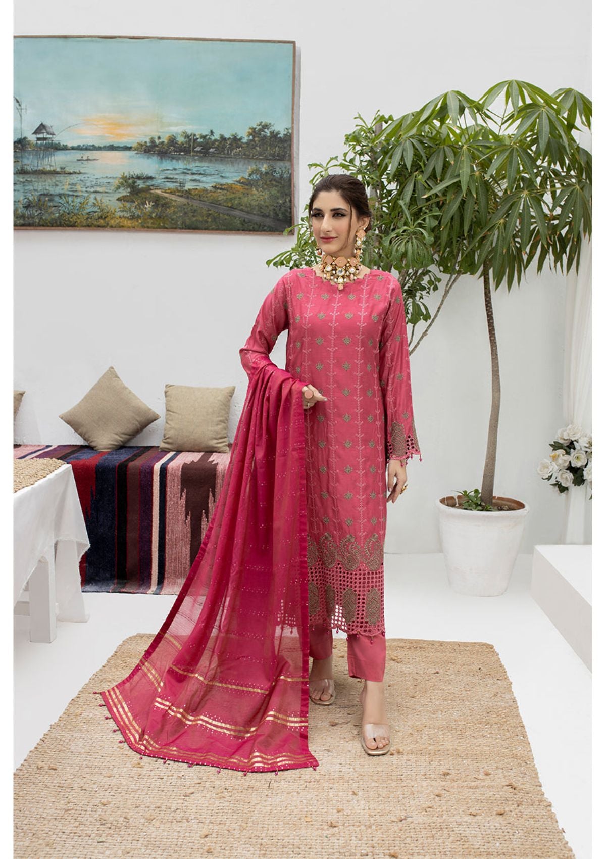 Malka Luxury Emb By MI Creation'23 D-06 - Mohsin Saeed Fabrics