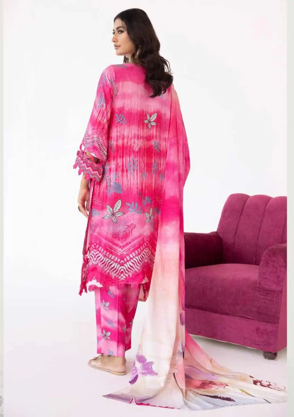 Khoobsurat Mayanaz Slub Jacquard'23 M-02 - Mohsin Saeed Fabrics