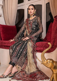 JJ Embellish By Janique'23 Vol-01 D-006 Black Frescoe