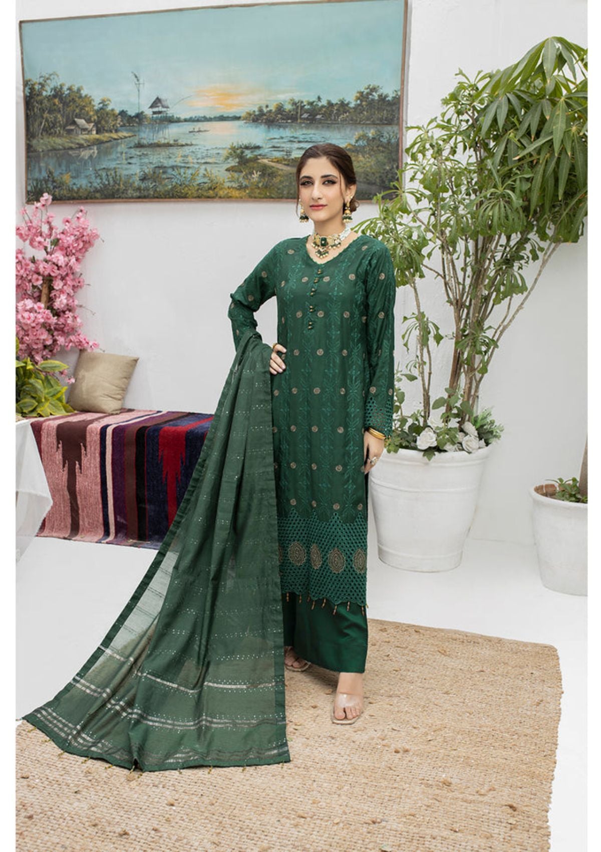 Malka Luxury Emb By MI Creation'23 D-07 - Mohsin Saeed Fabrics