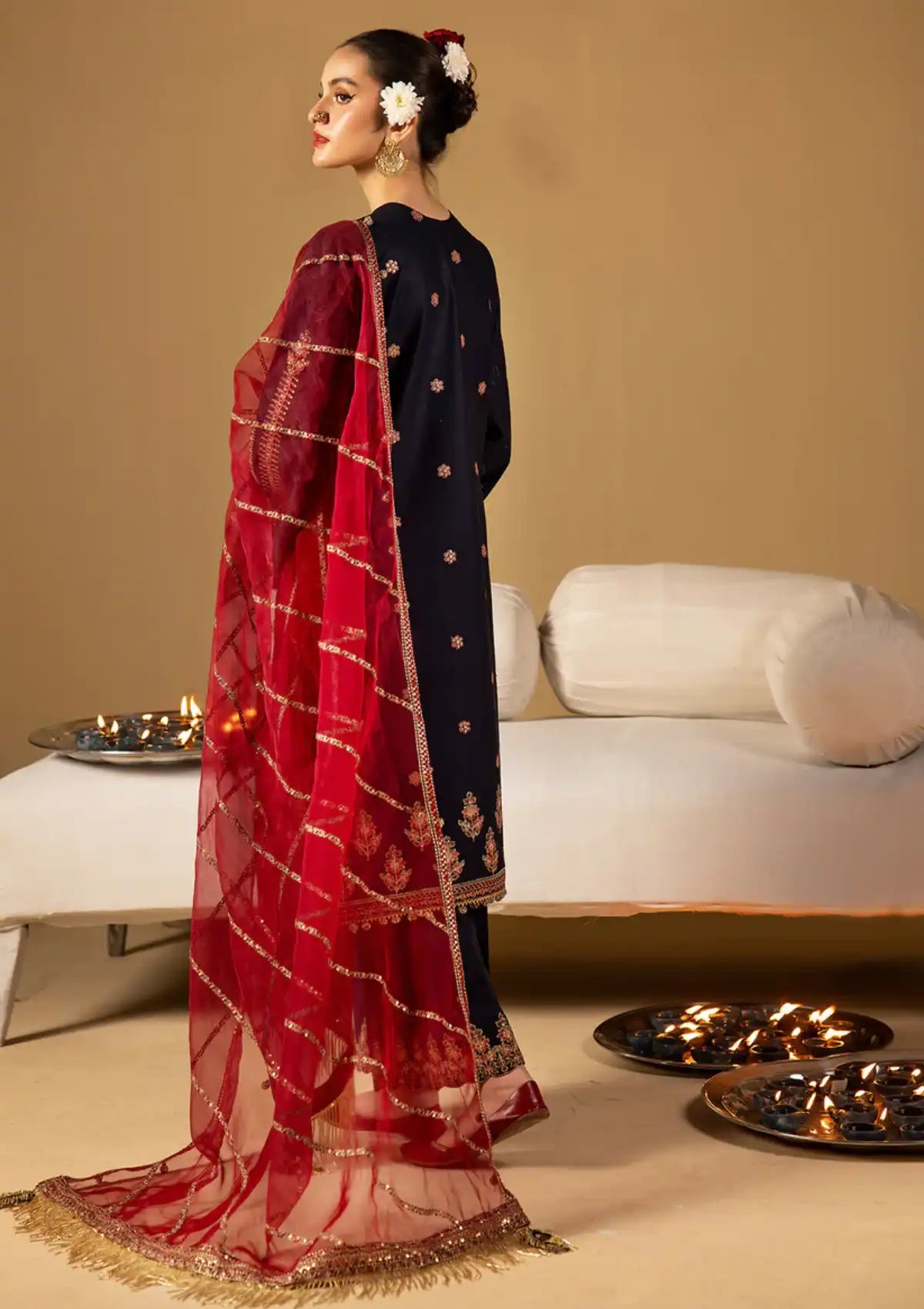 Minha Ishq Festive Lawn'24 ZARIYA - Mohsin Saeed Fabrics