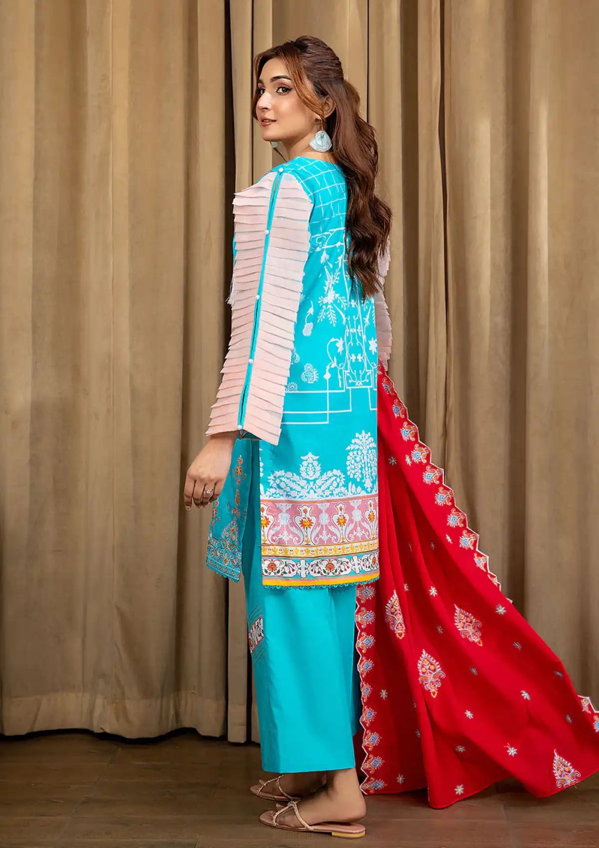 Safwa Bliss Emb Lawn'24 SBL-06 - Mohsin Saeed Fabrics