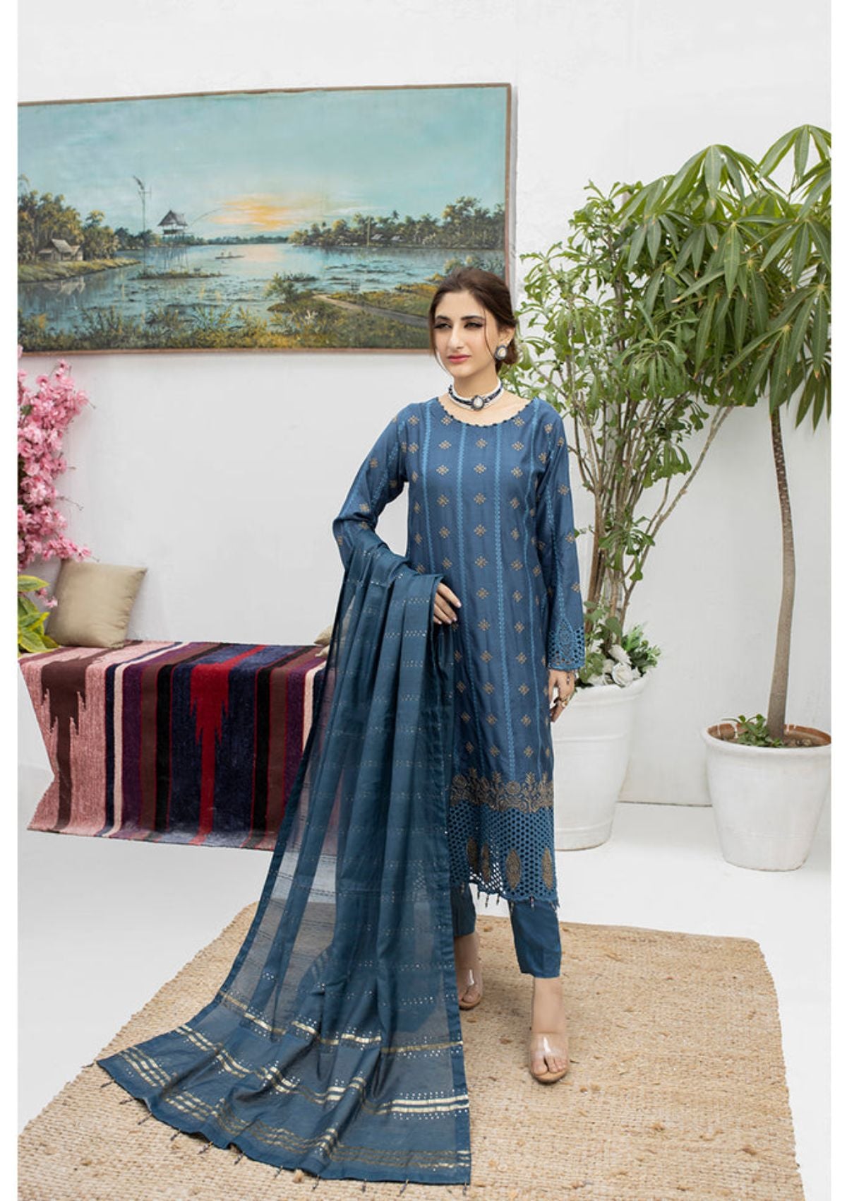 Malka Luxury Emb By MI Creation'23 D-08 - Mohsin Saeed Fabrics