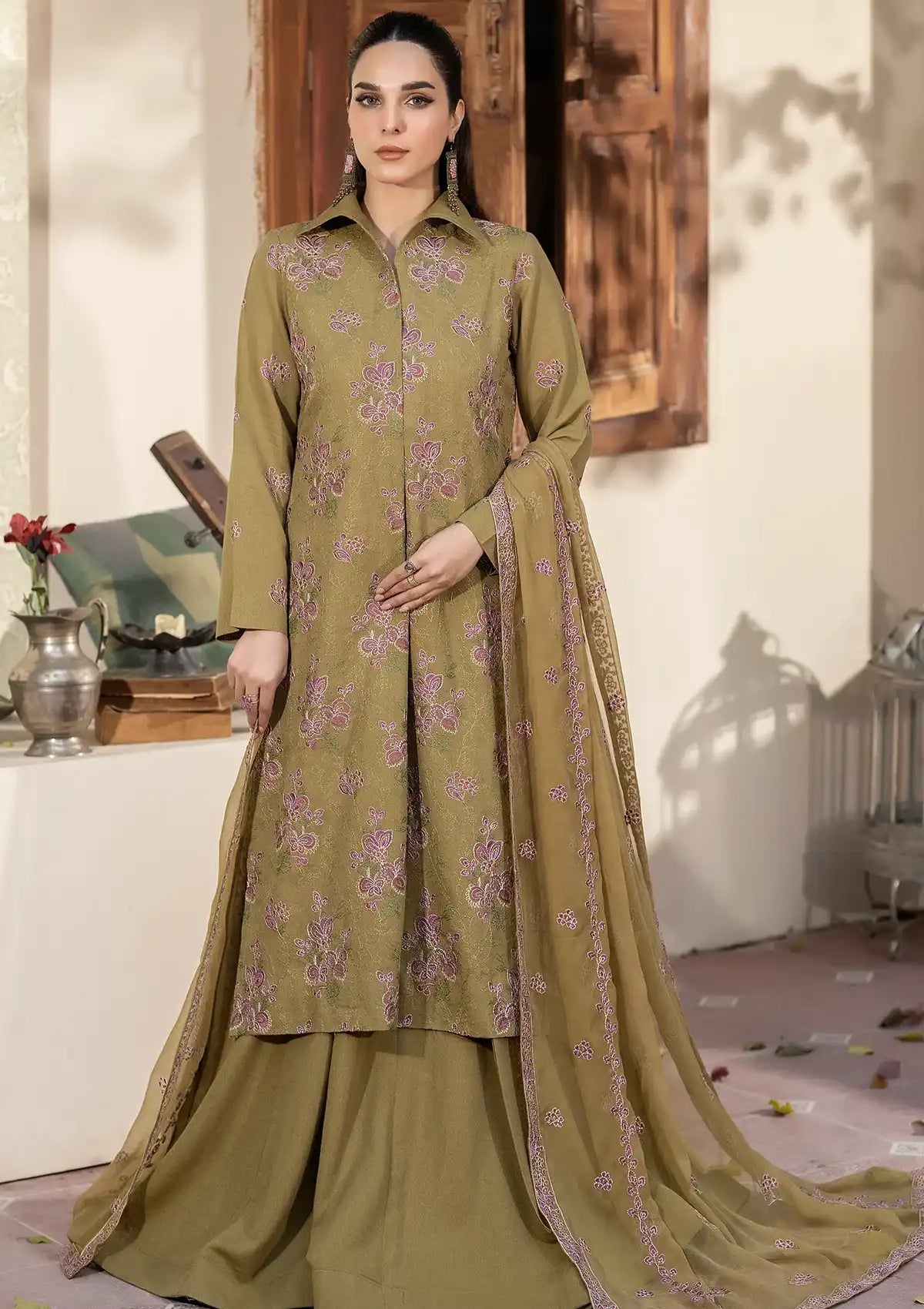 mohsin-saeed-fabrics-designer-daily-wear-formal-and-wedding-suits-within-budget-This-product-is-from-mehroo-by-raeesa-emb-karandi25-kr-185-is-available-on-Mohsin-saeed-fabrics-website.