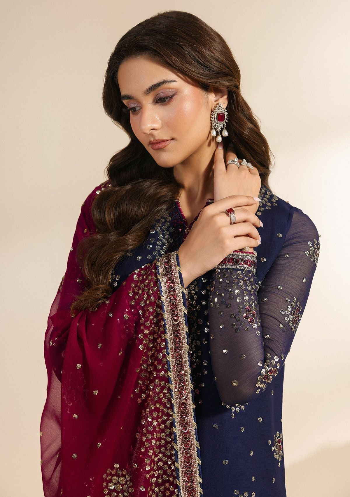 Zarif Meraki Chiffon Edit'26 ZR-10 SABLE