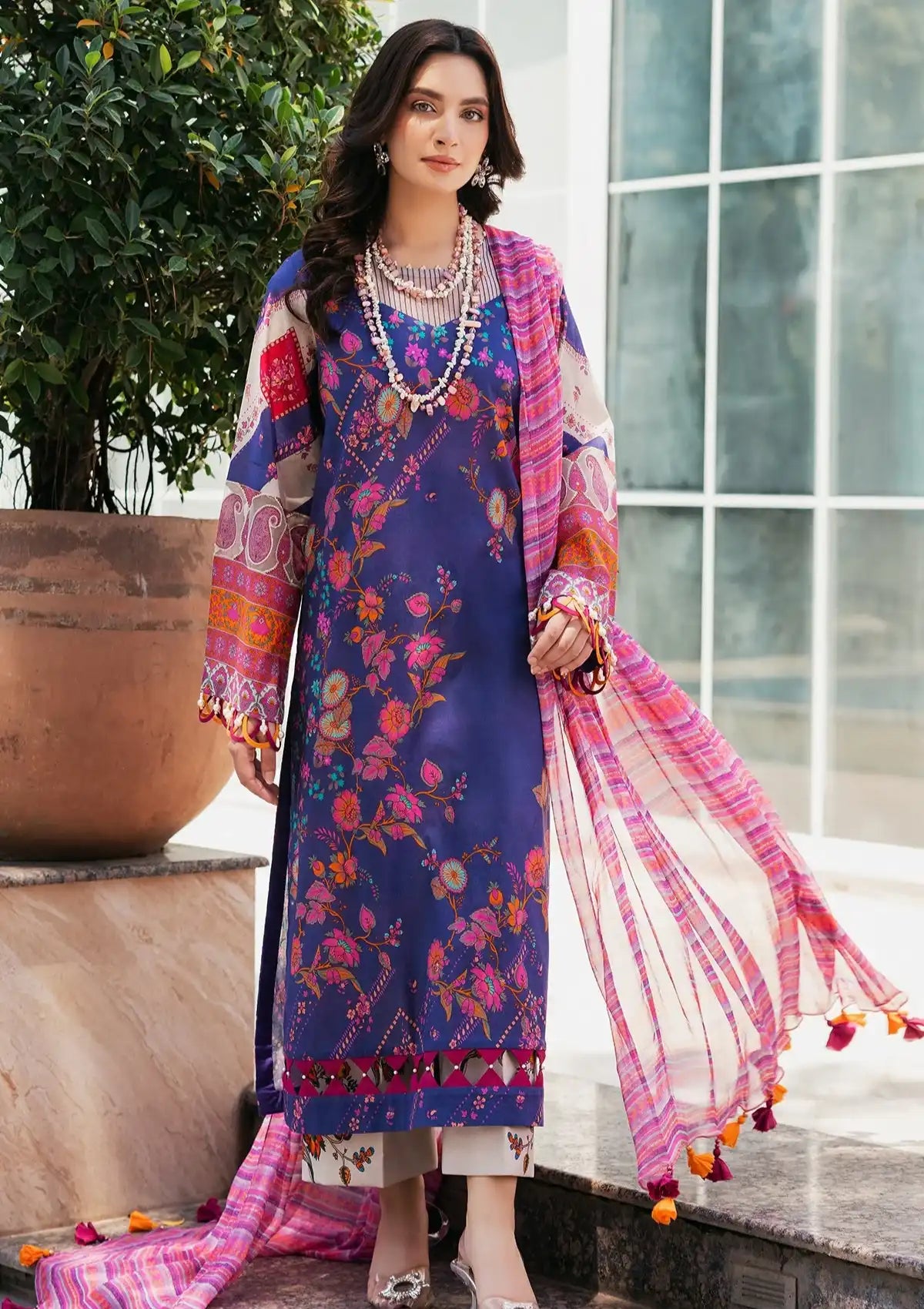 Charizma C-Print Printed Lawn'24 Vol-05 CP4-42 - Mohsin Saeed Fabrics