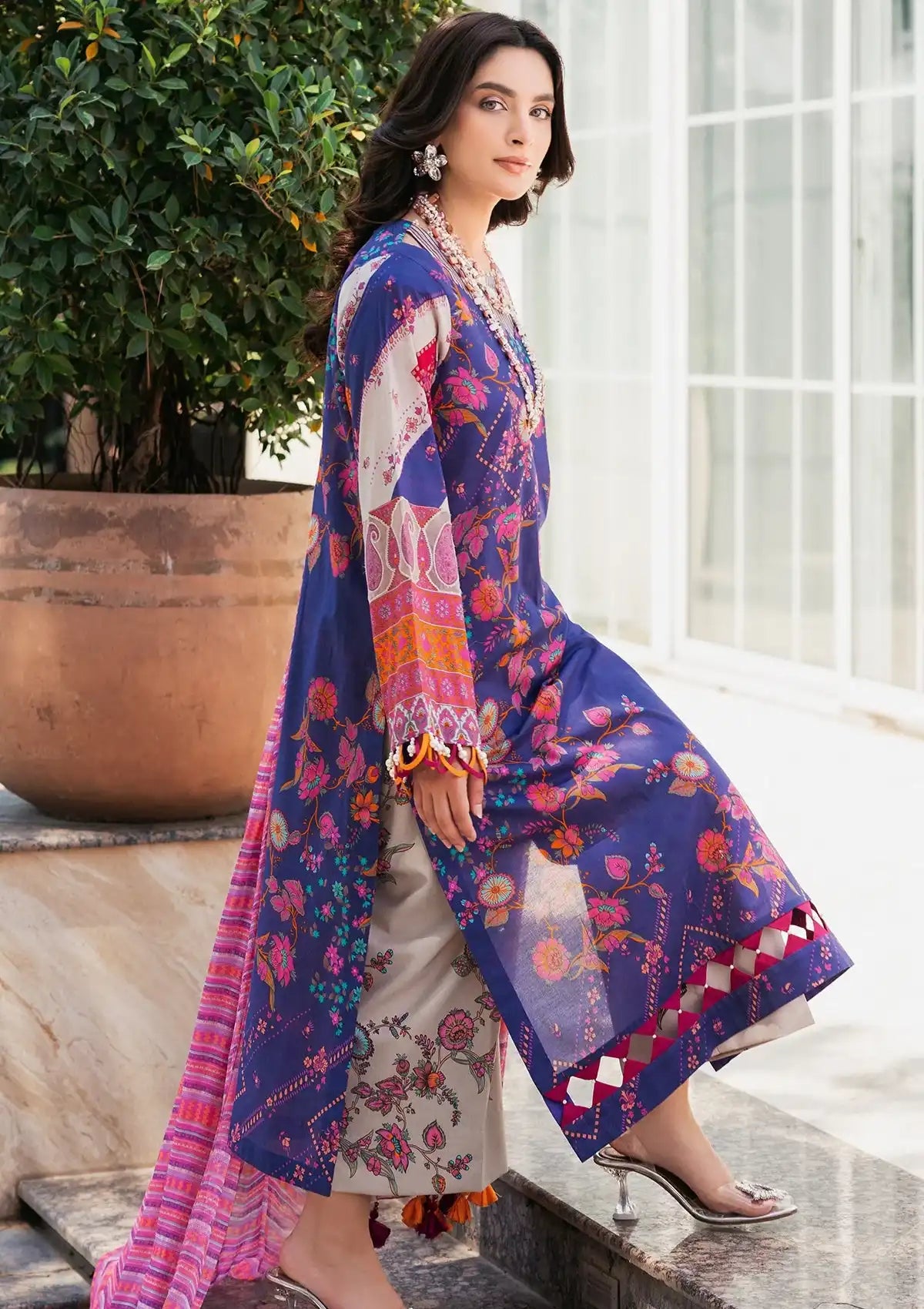 Charizma C-Print Printed Lawn'24 Vol-05 CP4-42 - Mohsin Saeed Fabrics