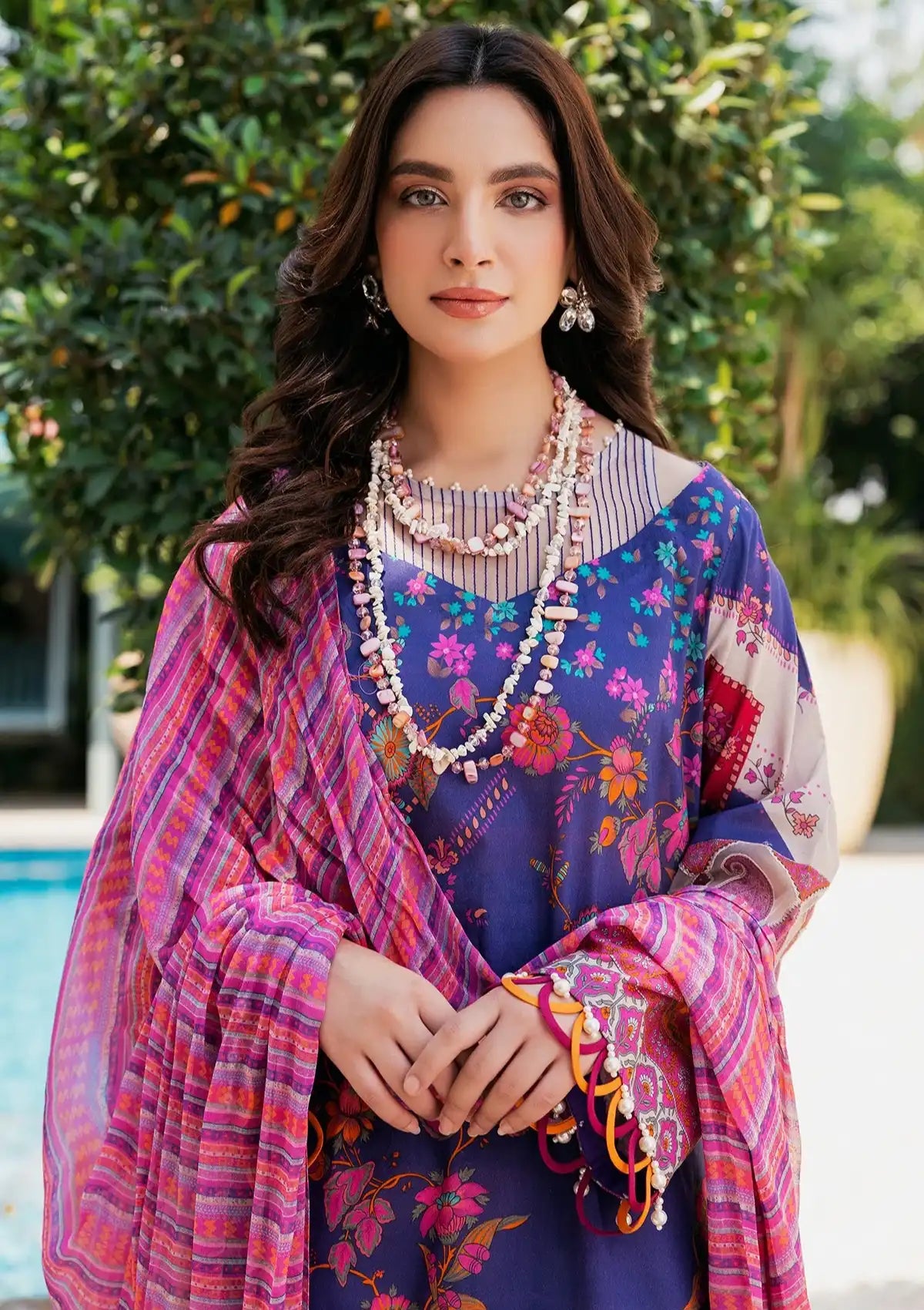 Charizma C-Print Printed Lawn'24 Vol-05 CP4-42 - Mohsin Saeed Fabrics
