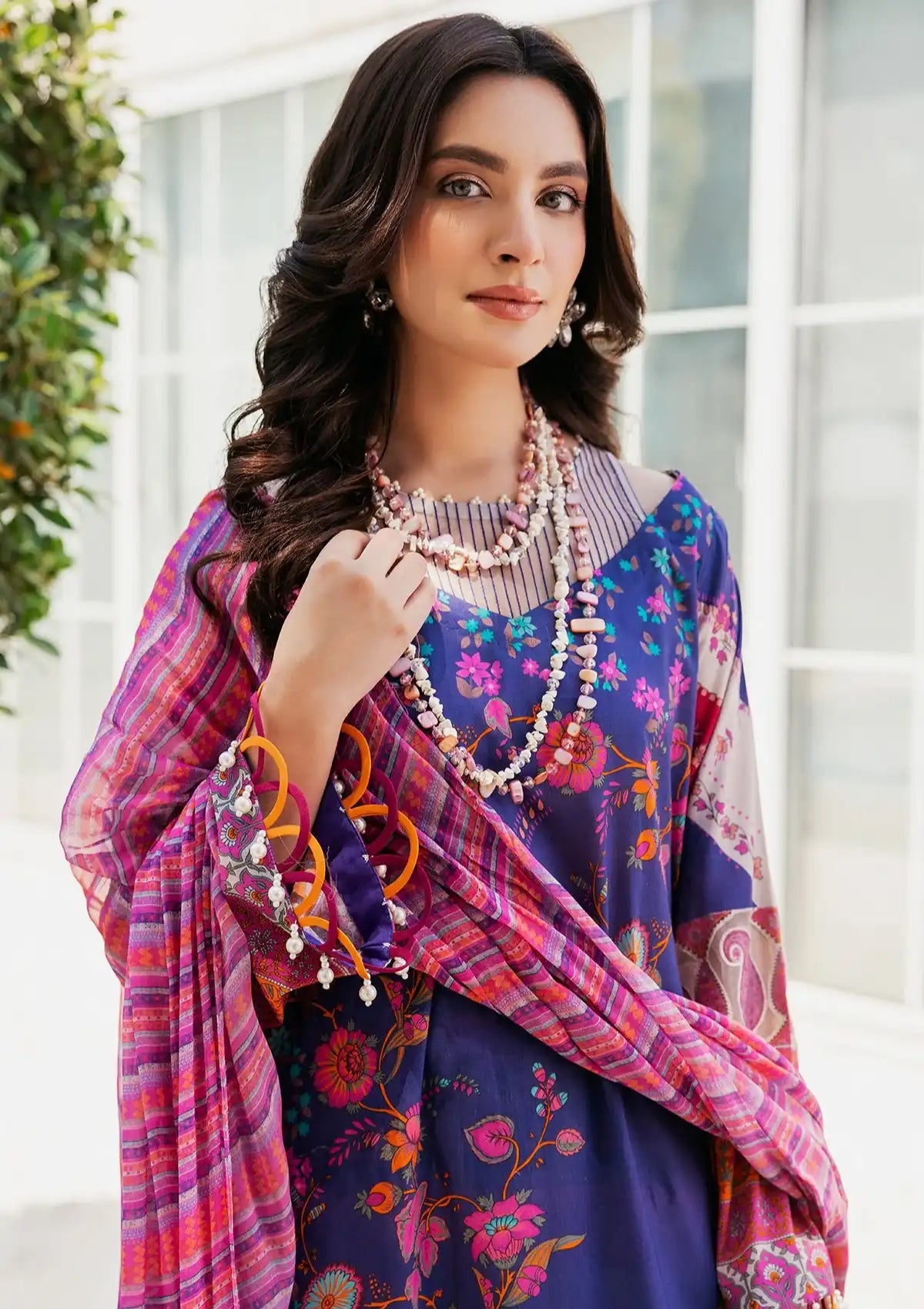 Charizma C-Print Printed Lawn'24 Vol-05 CP4-42 - Mohsin Saeed Fabrics
