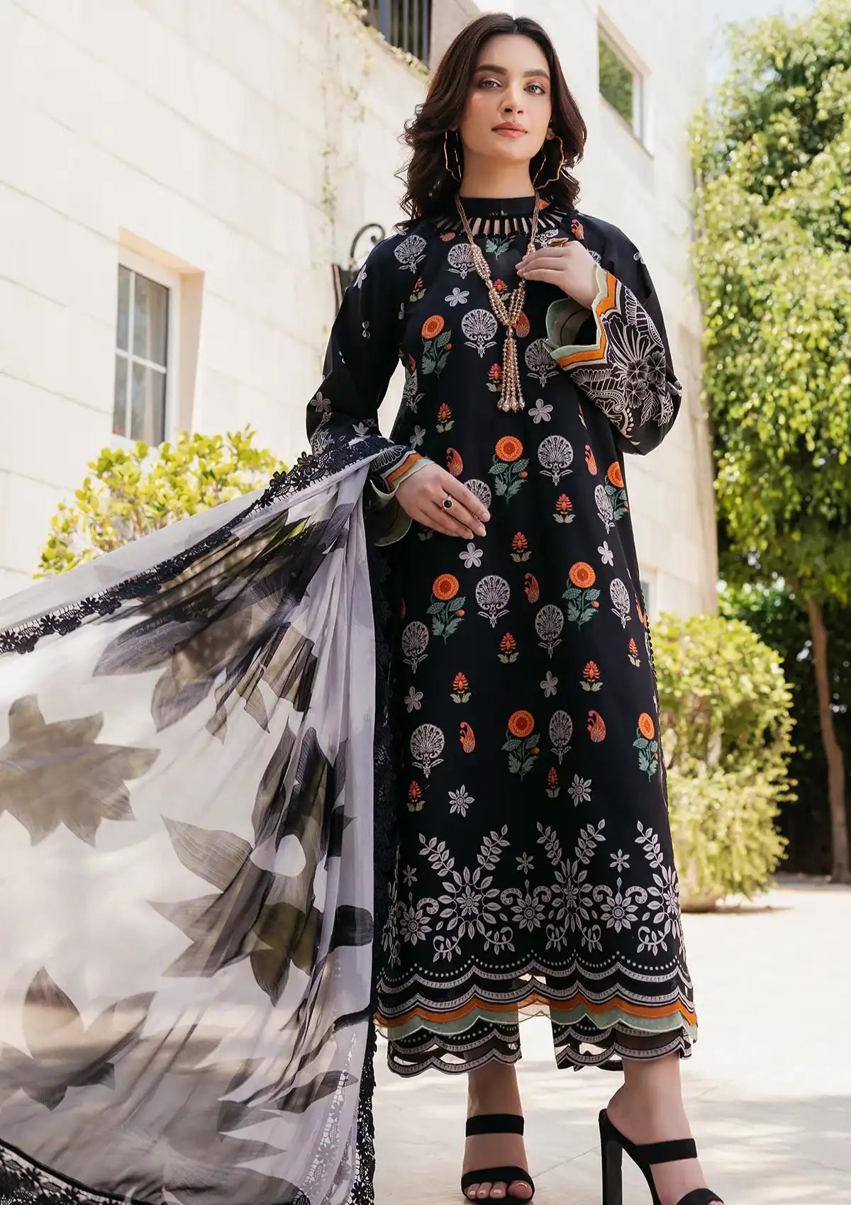 Charizma C-Print Printed Lawn'24 Vol-06 CP4-53 - Mohsin Saeed Fabrics