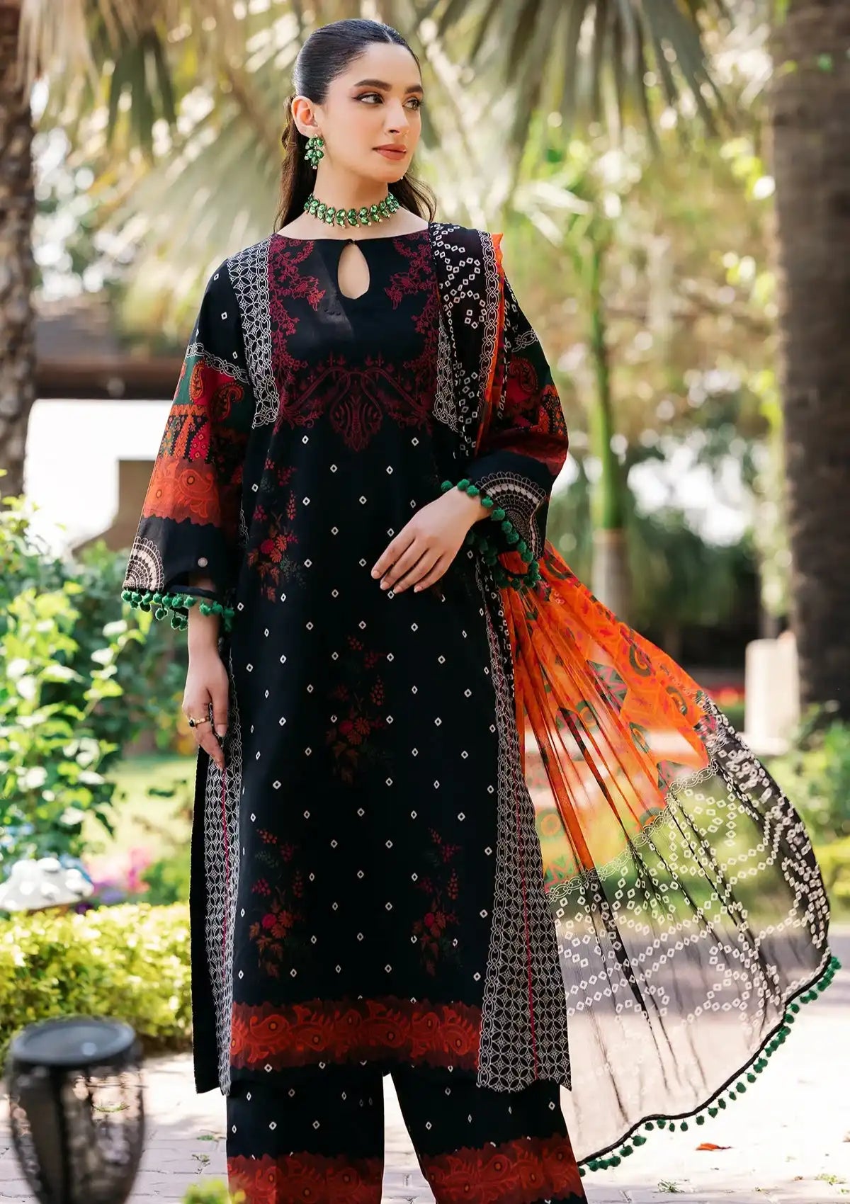 Charizma C-Print Printed Lawn'24 Vol-05 CP4-45 - Mohsin Saeed Fabrics