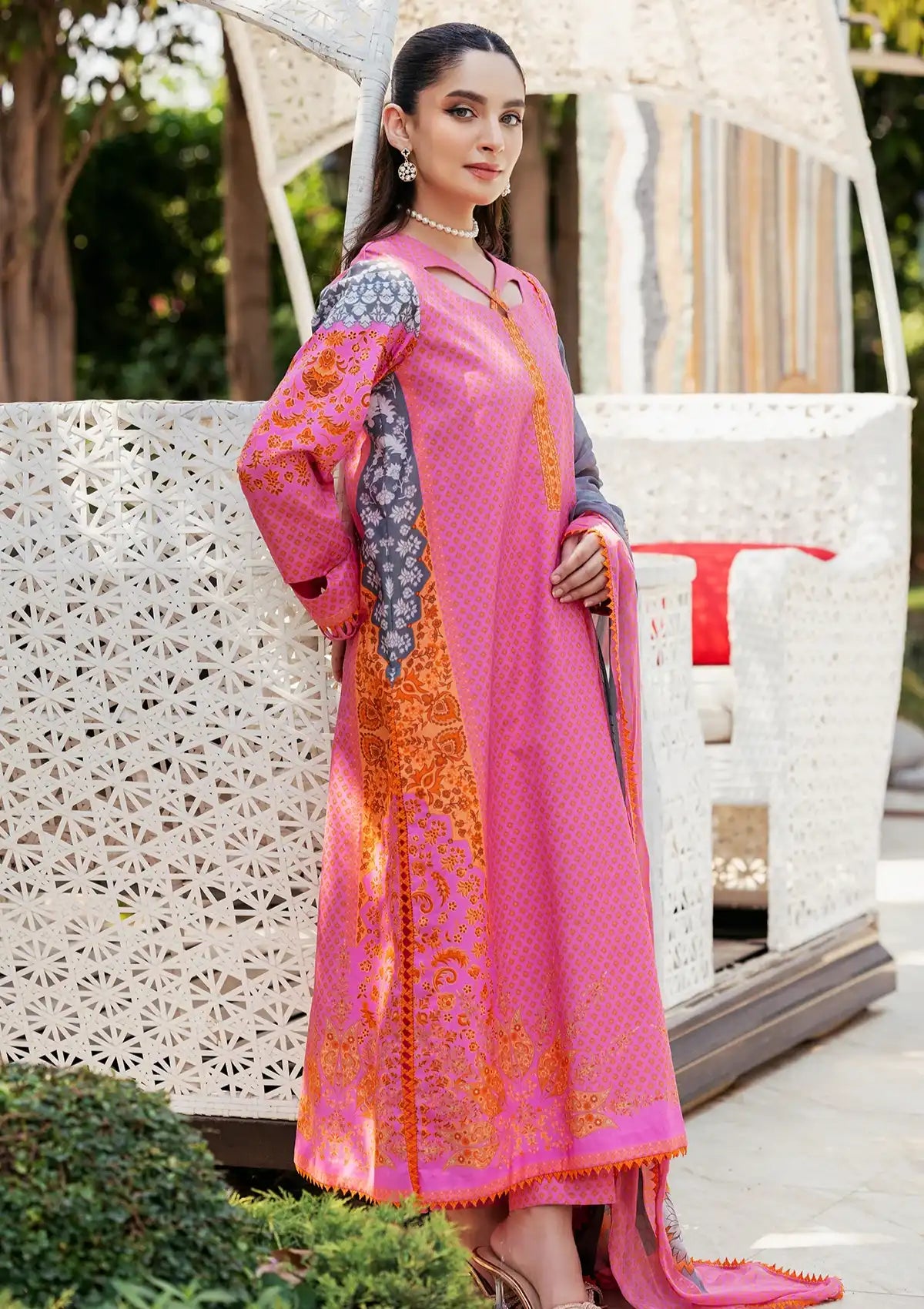 Charizma C-Print Printed Lawn'24 Vol-06 CP4-54 - Mohsin Saeed Fabrics