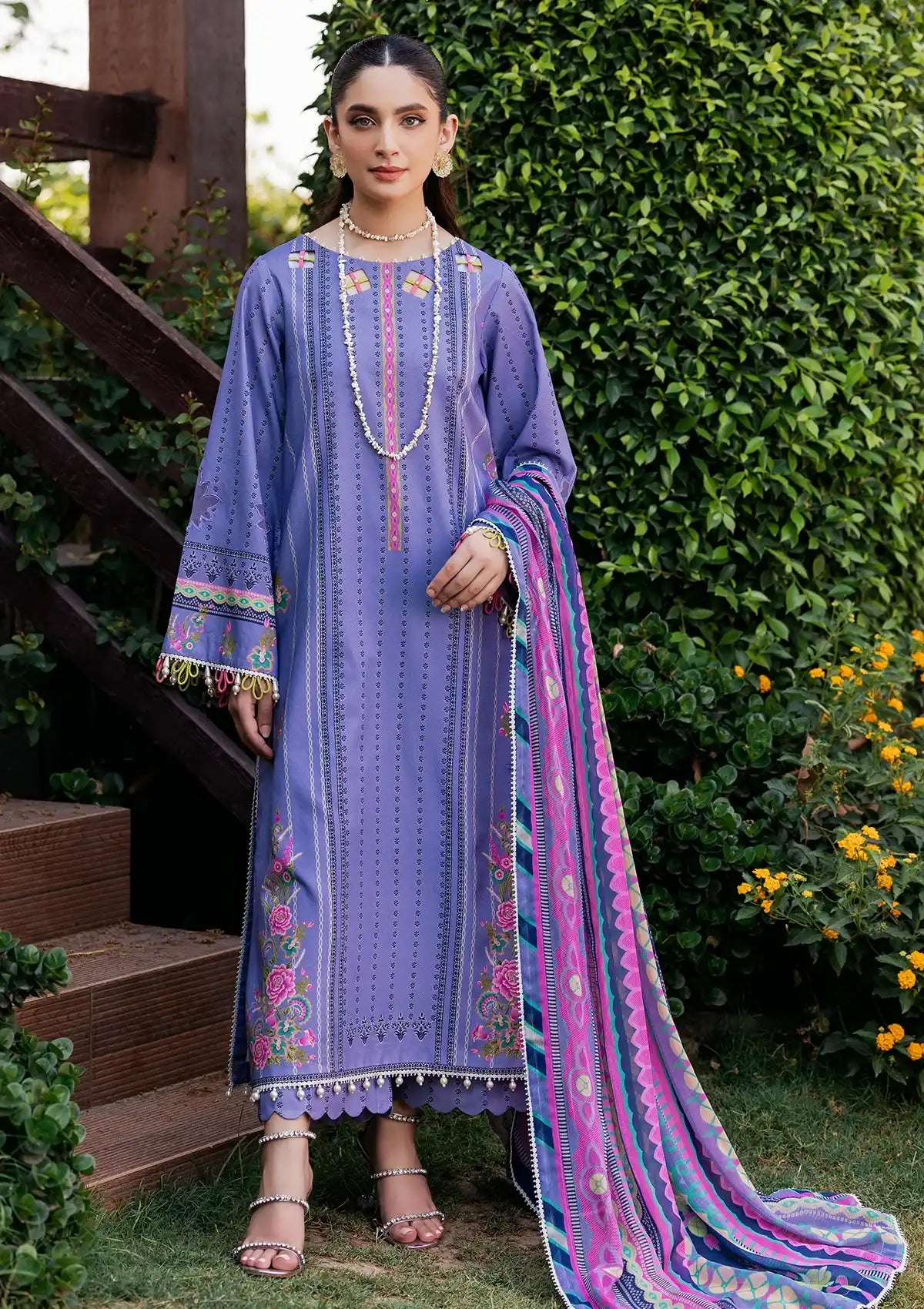 Charizma C-Print Printed Lawn'24 Vol-06 CP4-57 - Mohsin Saeed Fabrics