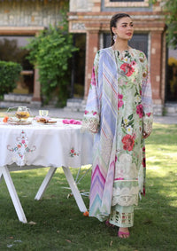 Elaf Print Chikankari Lawn'24 ECK-06B OASIS - Mohsin Saeed Fabrics