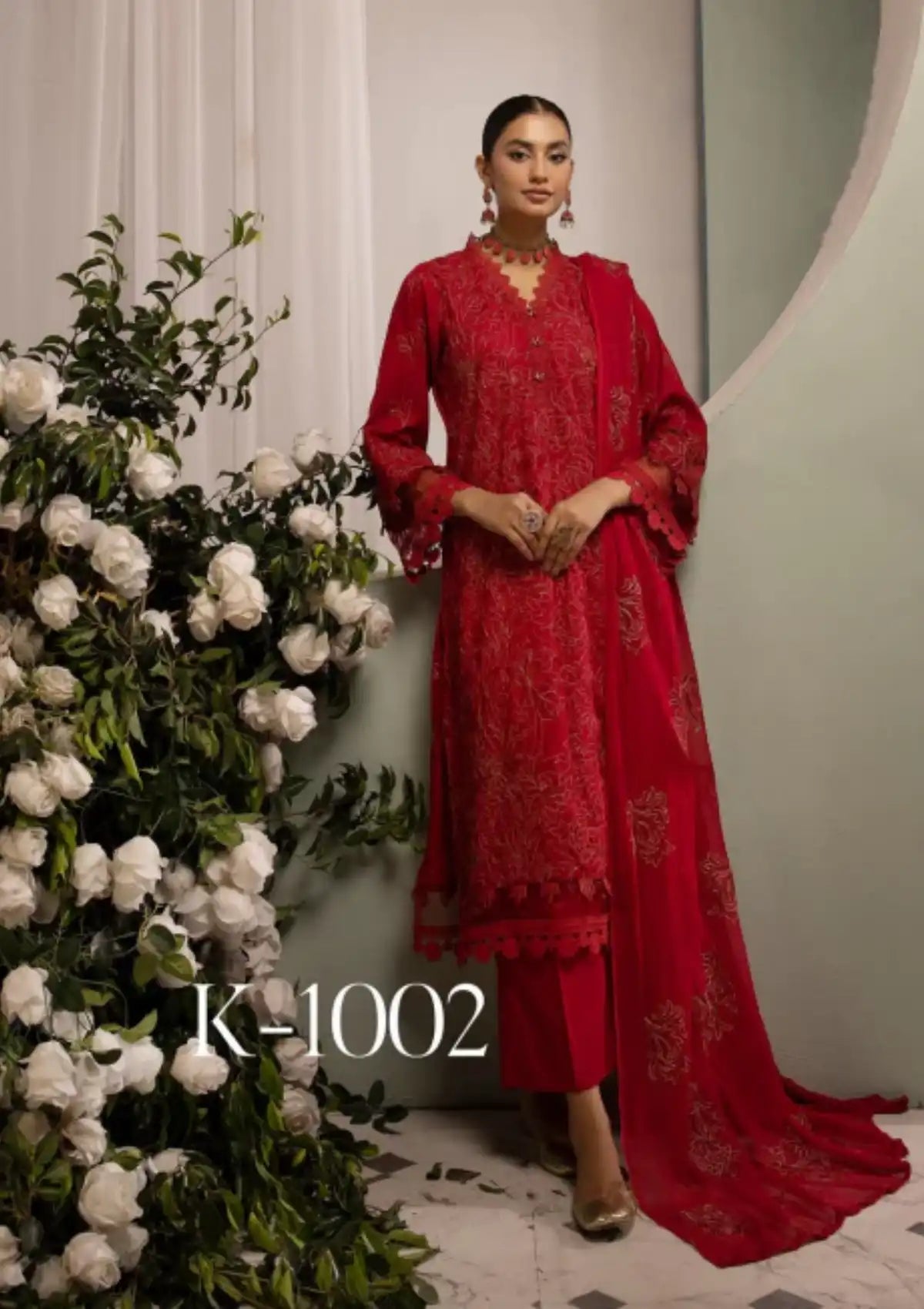 Khoobsurat Emb Karandi'23 K-1002 - Mohsin Saeed Fabrics