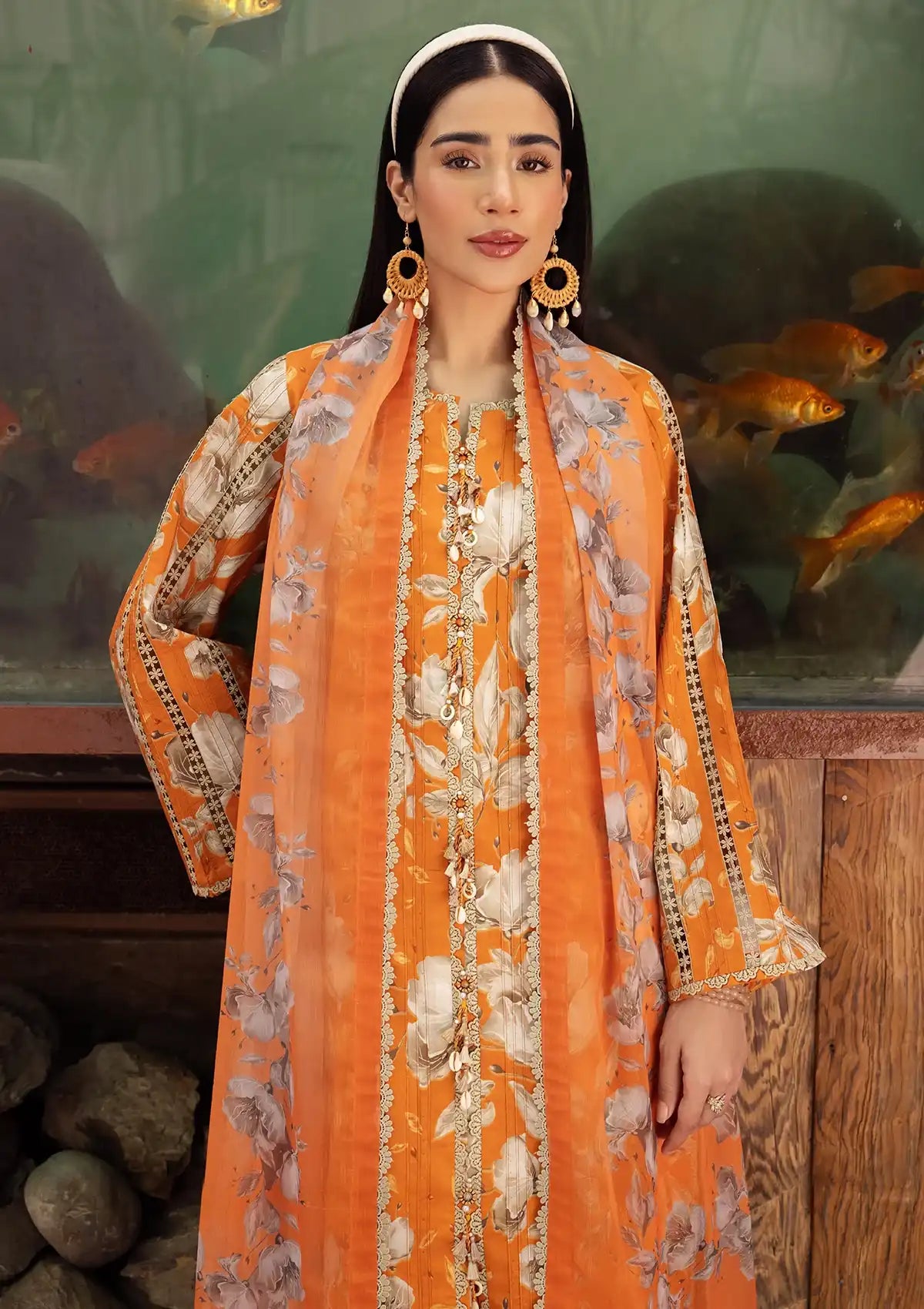Alizeh Sheen Prints'24 Vol-02 AF-6025-SUNFLOWER - Mohsin Saeed Fabrics
