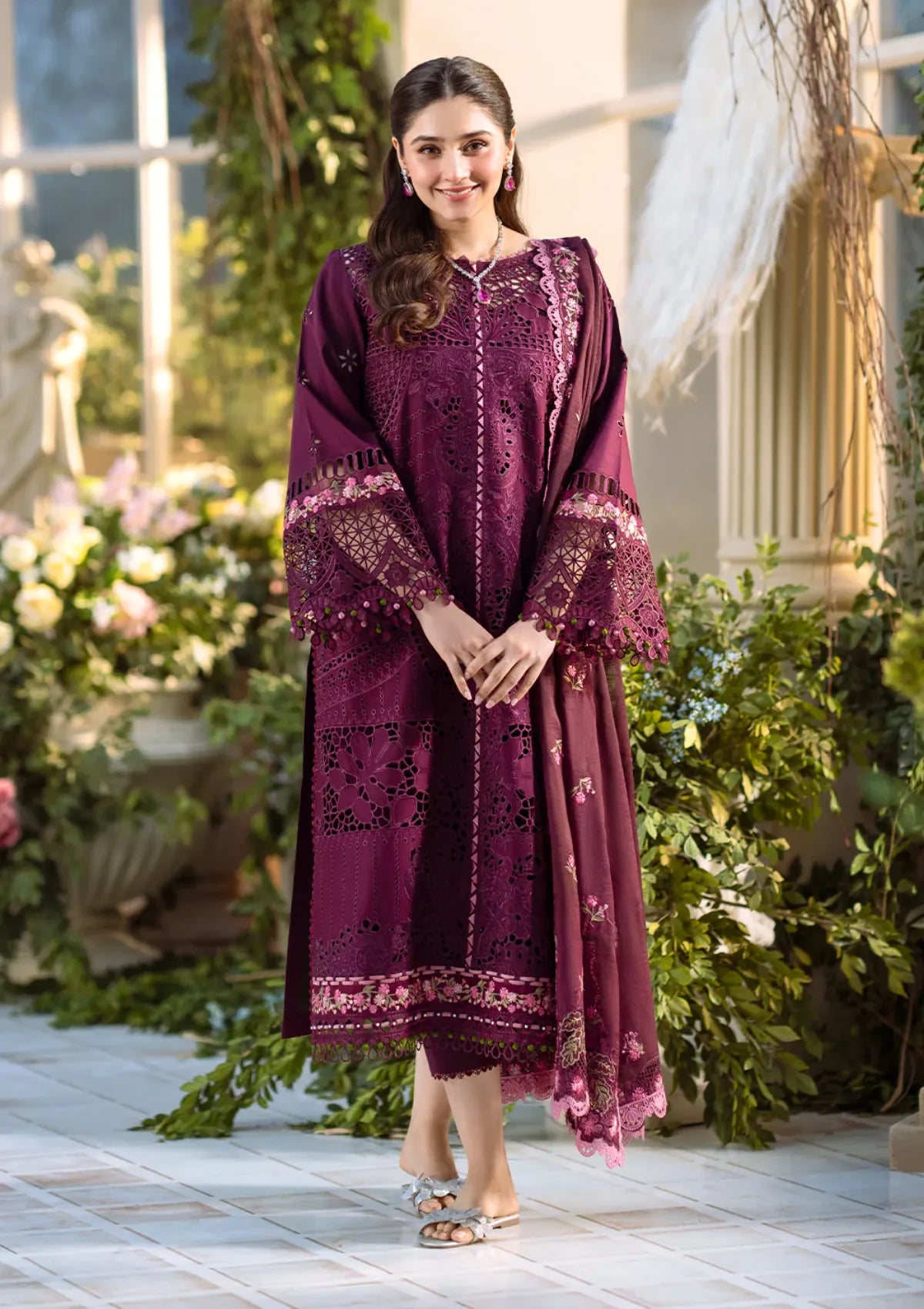 mohsin-saeed-fabrics-is-selling-online-and-in stores-Luxury-daily-wear-wedding-wear-formal-wear-in-budgeted-price-This-product-is-from-bin-ilyas-freesia-emb-lawn25-106-a-is-available-on-Mohsin-saeed-fabrics-website.