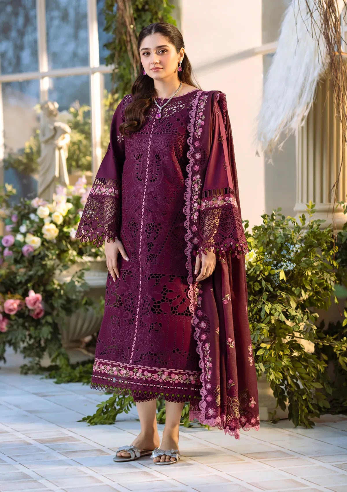 mohsin-saeed-fabrics-is-selling-online-and-in stores-Luxury-daily-wear-wedding-wear-formal-wear-in-budgeted-price-This-product-is-from-bin-ilyas-freesia-emb-lawn25-106-a-is-available-on-Mohsin-saeed-fabrics-website.