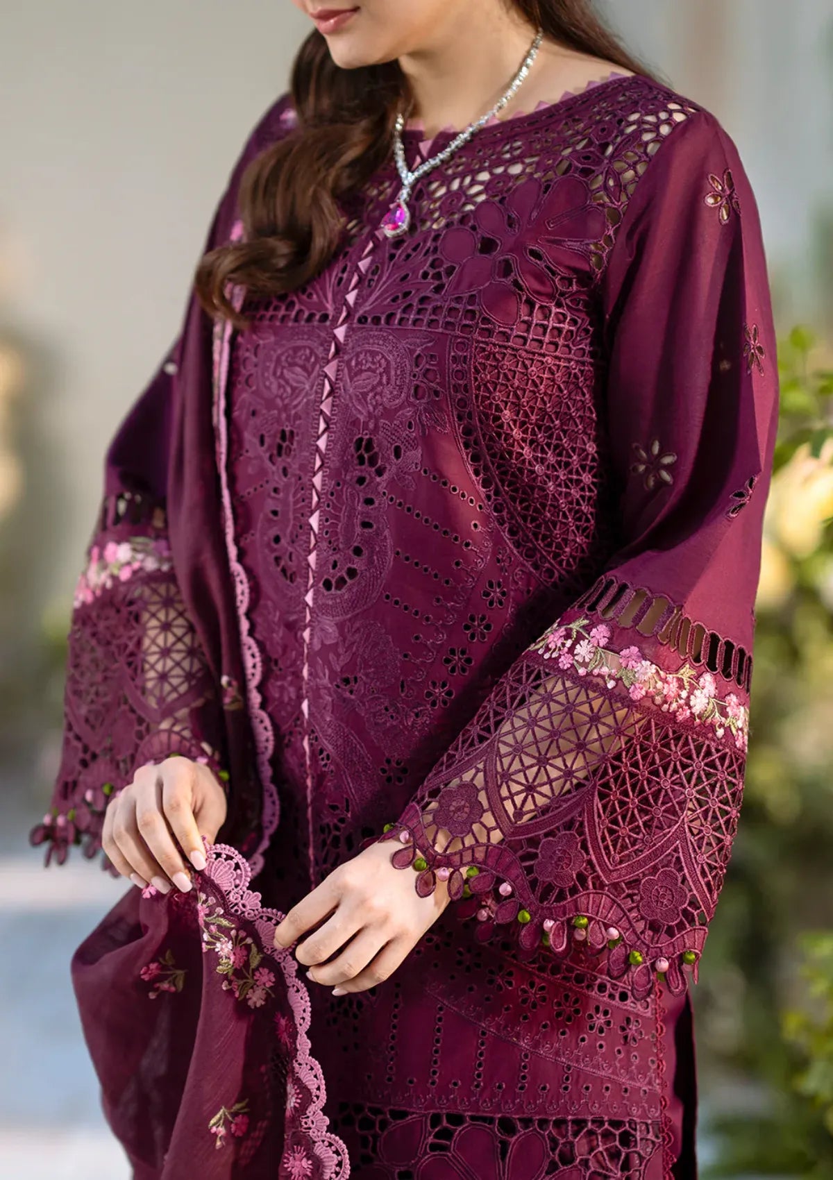 mohsin-saeed-fabrics-is-selling-online-and-in stores-Luxury-daily-wear-wedding-wear-formal-wear-in-budgeted-price-This-product-is-from-bin-ilyas-freesia-emb-lawn25-106-a-is-available-on-Mohsin-saeed-fabrics-website.