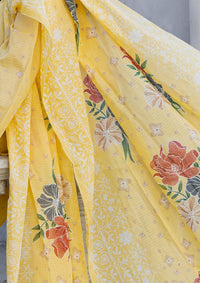 Safwa Blueberry Doria Lawn Vol-01'24 BLB-01 - Mohsin Saeed Fabrics