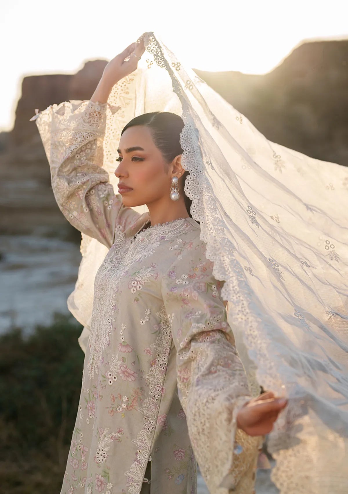 Emaan Adeel Sunlit Groove Luxury Lawn'26 -MEHVES