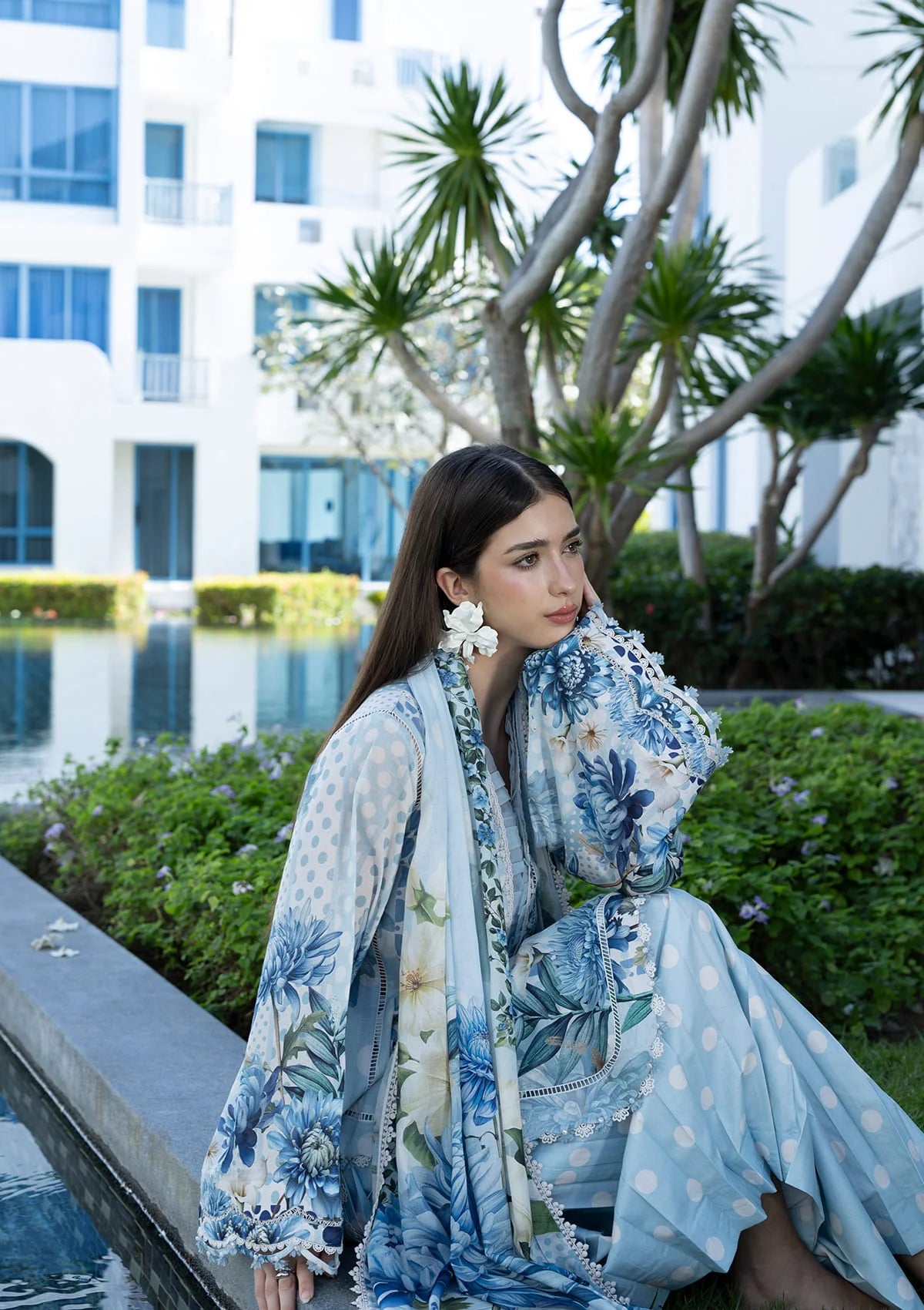 Elaf Santorini Prints Vol-1'26 EPN-1A OCEAN PETALS