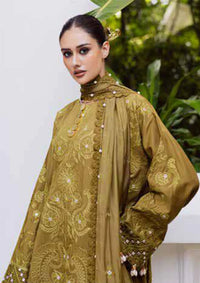mohsin-saeed-fabrics-affordable-luxury-outfits-for-daily-formal-and-wedding-wear-This-product-is-from-marjjan-lovella-emb-viscose25-mev-43a-olive-is-available-on-Mohsin-saeed-fabrics-website.