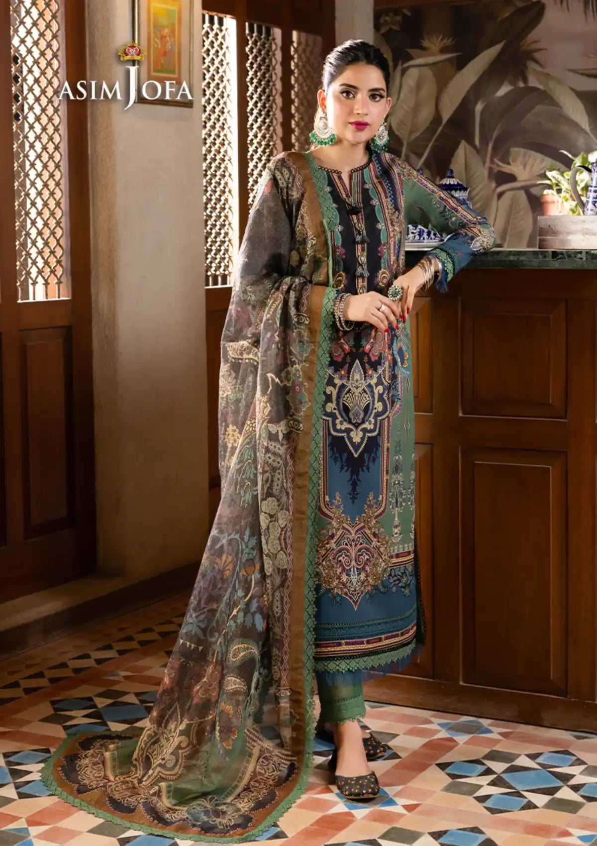 Asim Jofa Rania Pre-Winter'23 AJRW-24 - Mohsin Saeed Fabrics