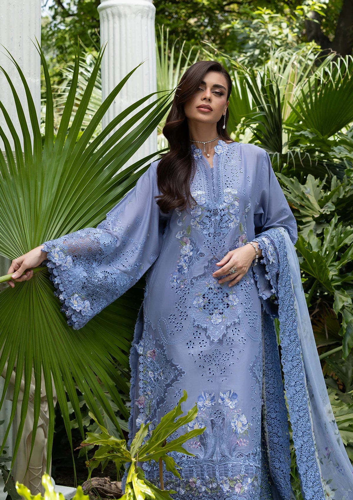 Elaf Luxury Lawn Vol-2'26 ELQ-2B LAVENDER LUXE