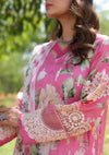 Elaf Print Chikankari Lawn'24 ECK-03B PINK MUSE