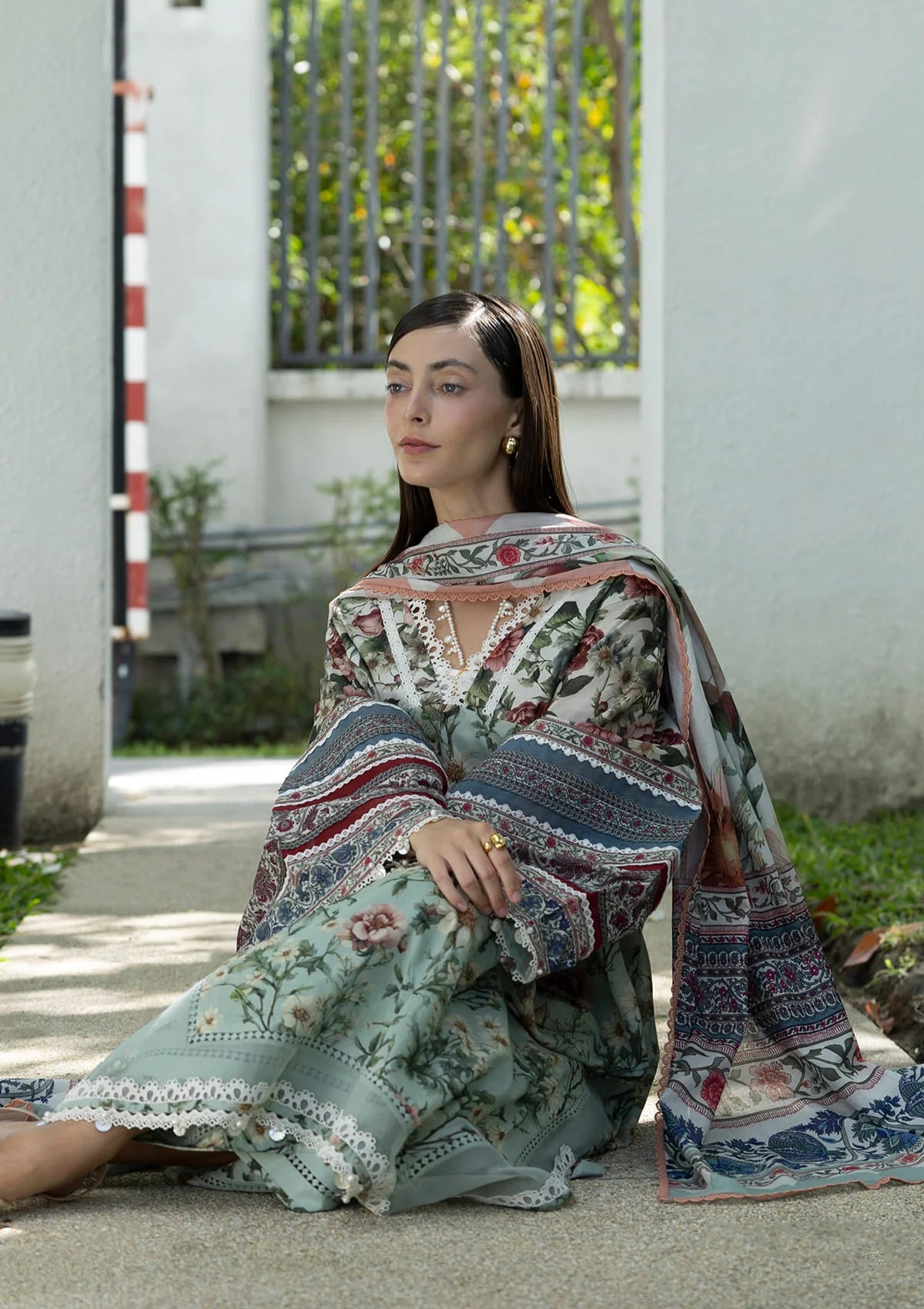 Elaf Santorini Prints Vol-1'26 EPN-6B OPALINE GARDEN