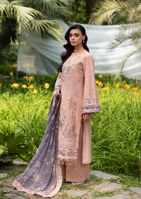Elaf Luxury Lawn Vol-2'26 ELQ-6A BLUSHING ROSE