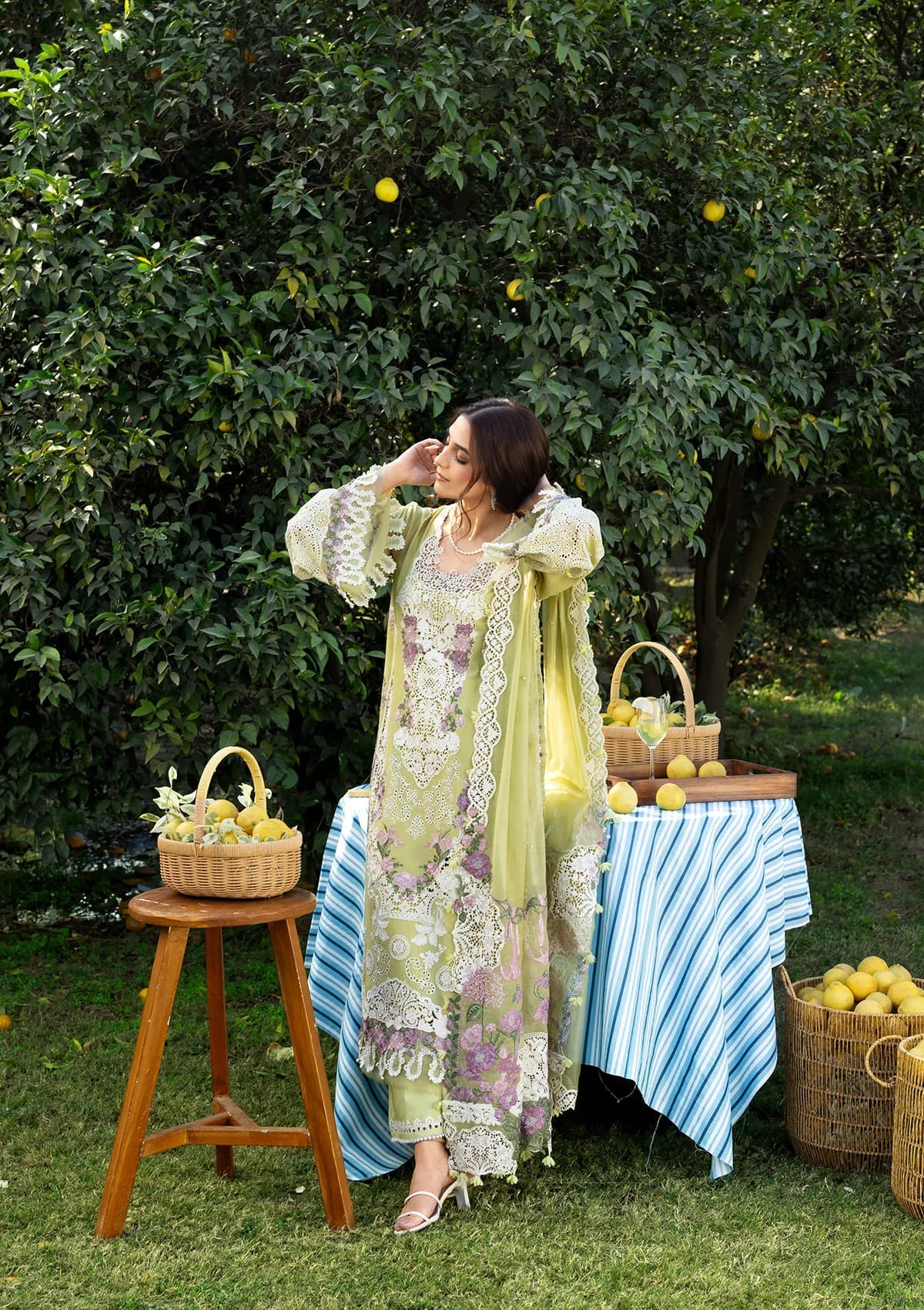 Elaf Luxury Lawn'26 ELY-08 PISTACHIA