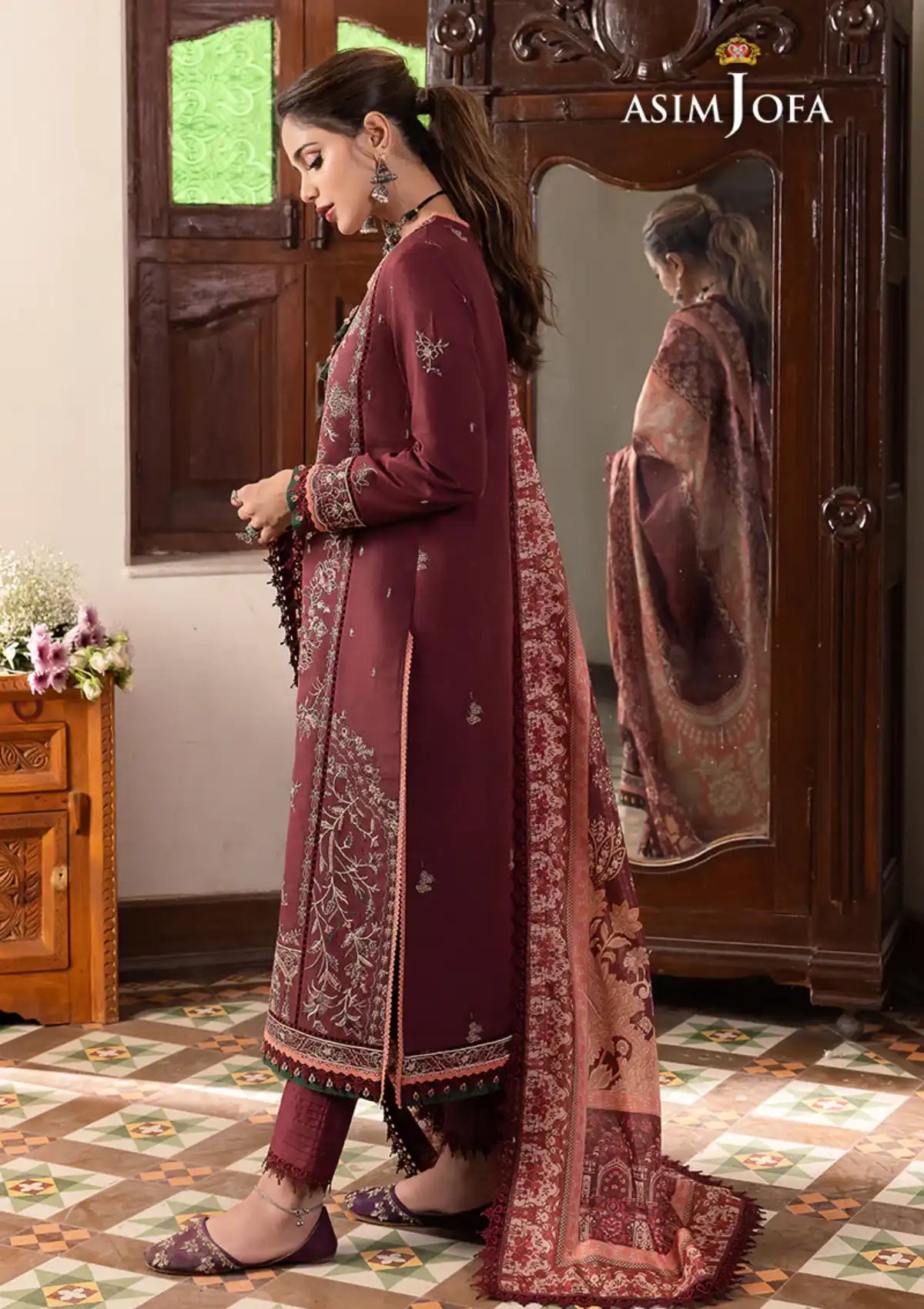 Asim Jofa Rania Pre-Winter'23 AJRW-34 - Mohsin Saeed Fabrics