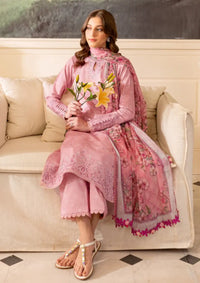 Farasha Seraya Emb Lawn'24 D-04 DAISY - Mohsin Saeed Fabrics