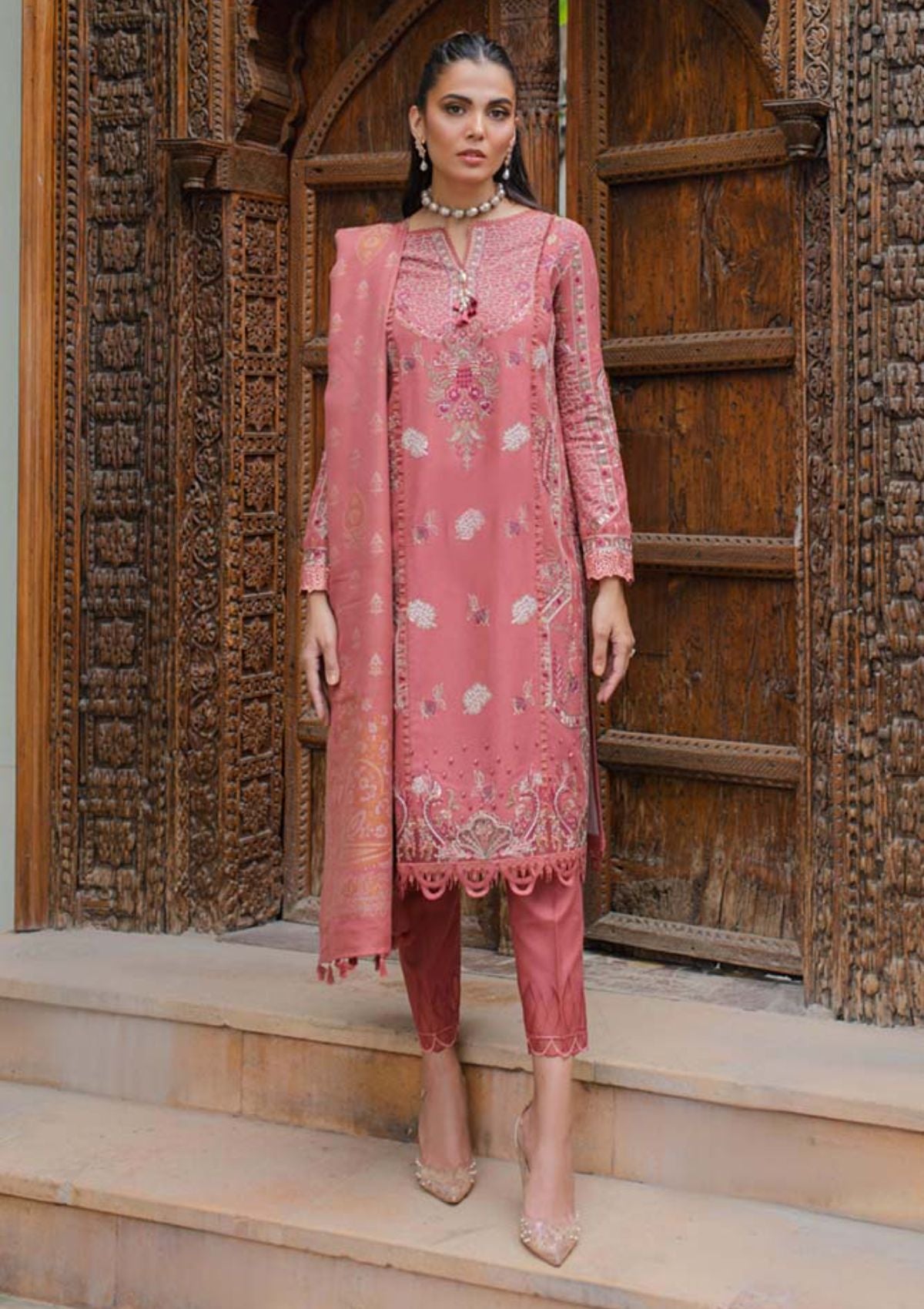 Qalamkar Luxury Winter'23 SC-04 ALLESIA - Mohsin Saeed Fabrics