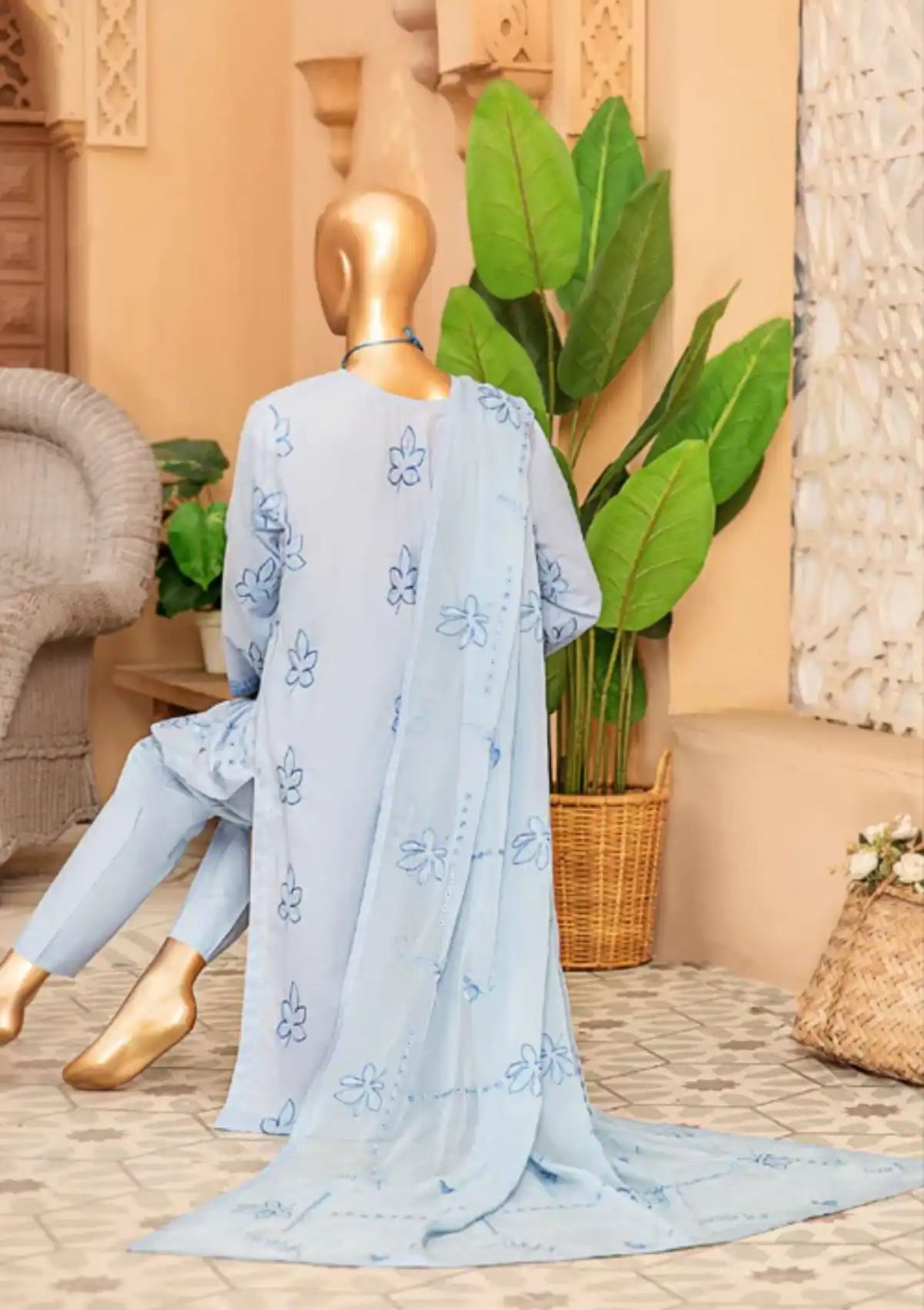 Umdah By KZ Emb Lawn'24 Vol-07 D-06 - Mohsin Saeed Fabrics
