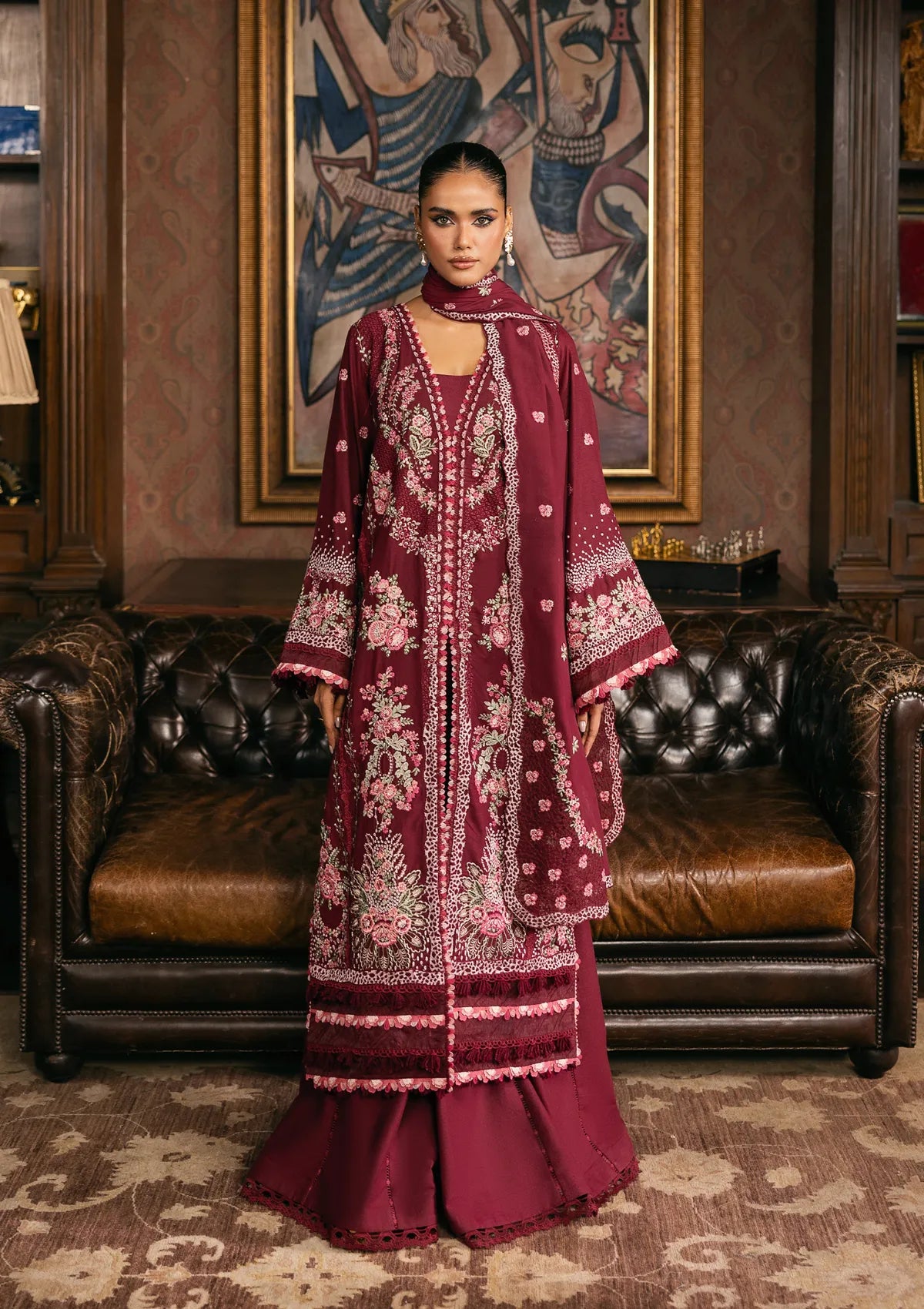 Elaf Luxury Winter'25 EWK-4B Crimsonelle