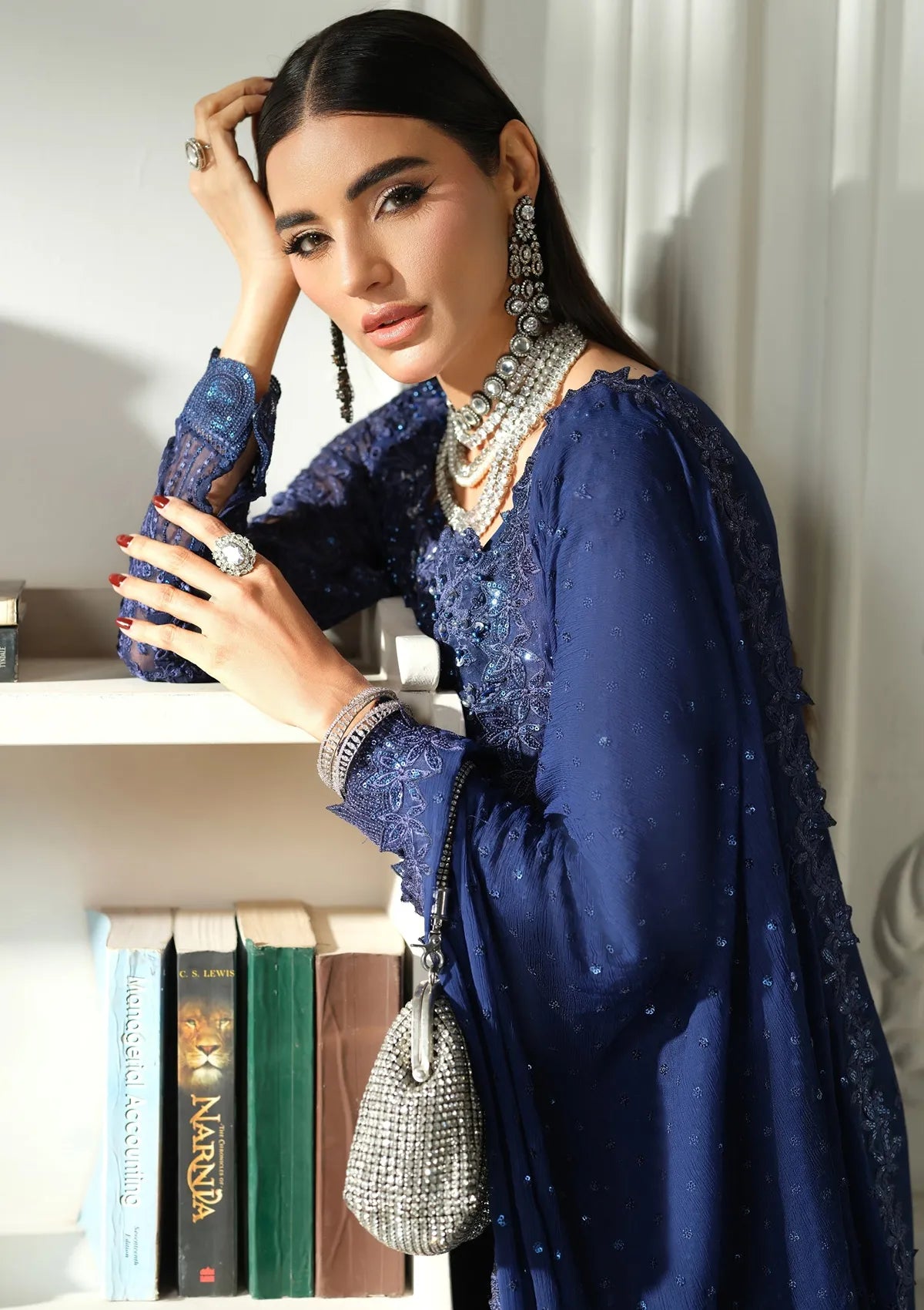 Maryam Hussain Meer Luxury Chiffon'26 D-04 Vasal